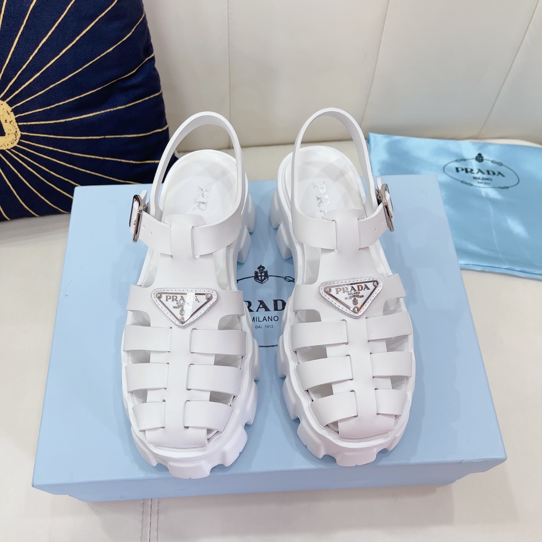 Prada Foam Rubber Sandals - DesignerGu