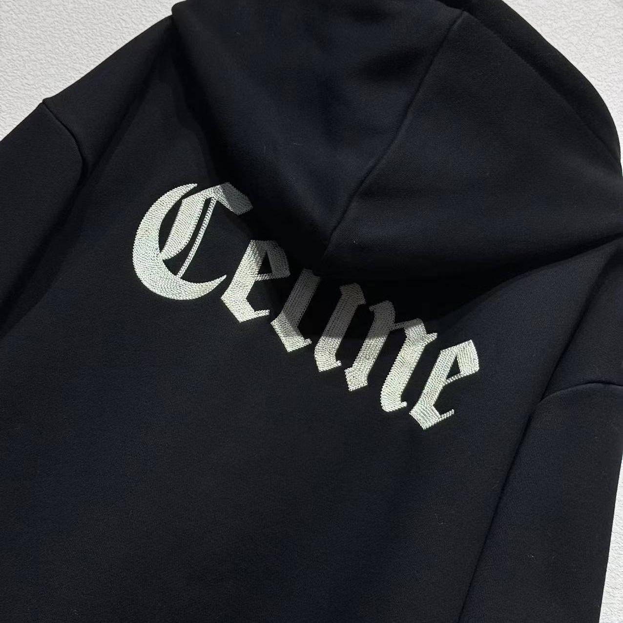 Celine Zipped Hoodie In Cotton Fleece - DesignerGu