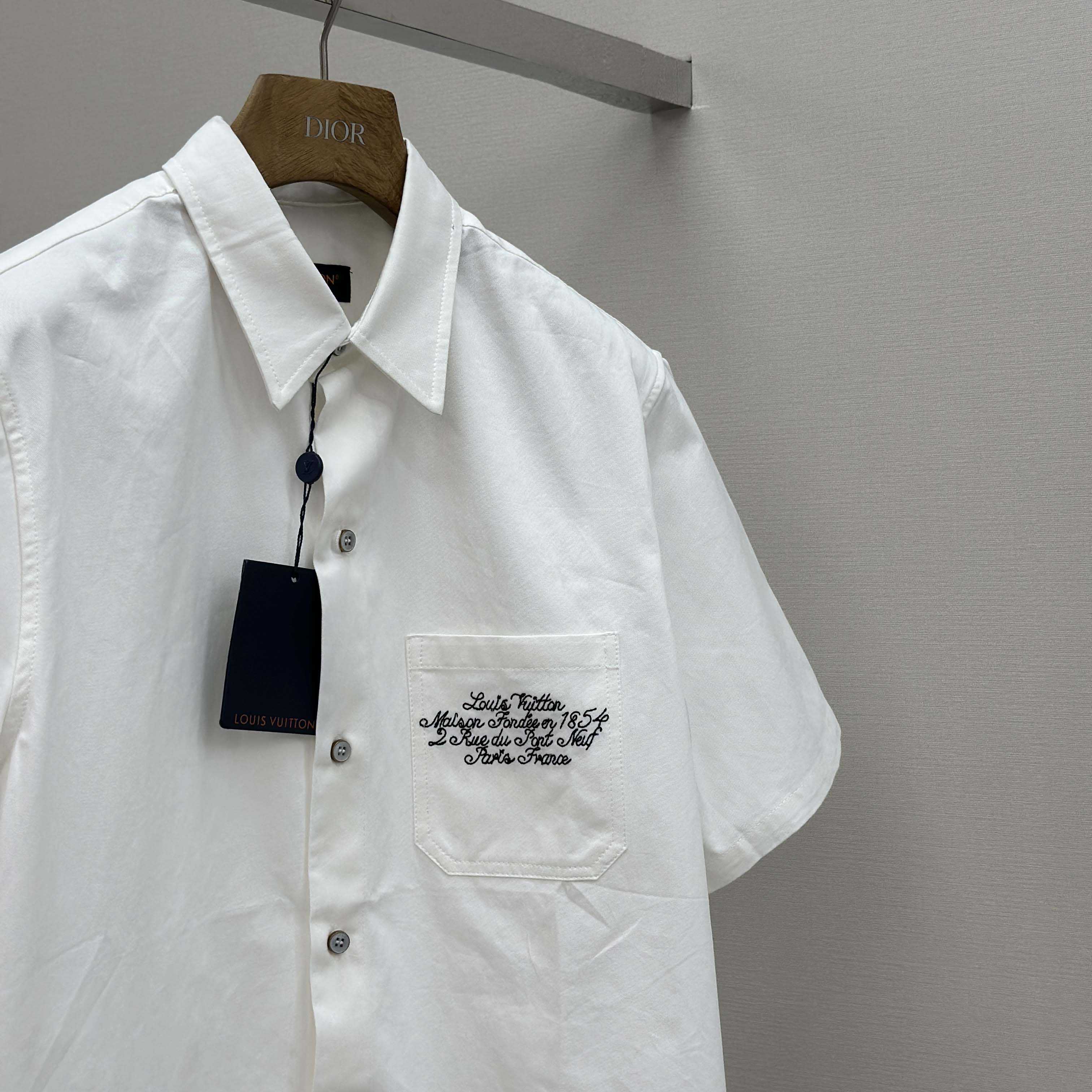 Louis Vuitton Embellished Short-Sleeved Shirt   1AIMII - DesignerGu