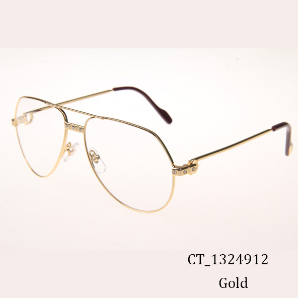 Cartier CT 1324912 Eyeglasses In Gold - DesignerGu