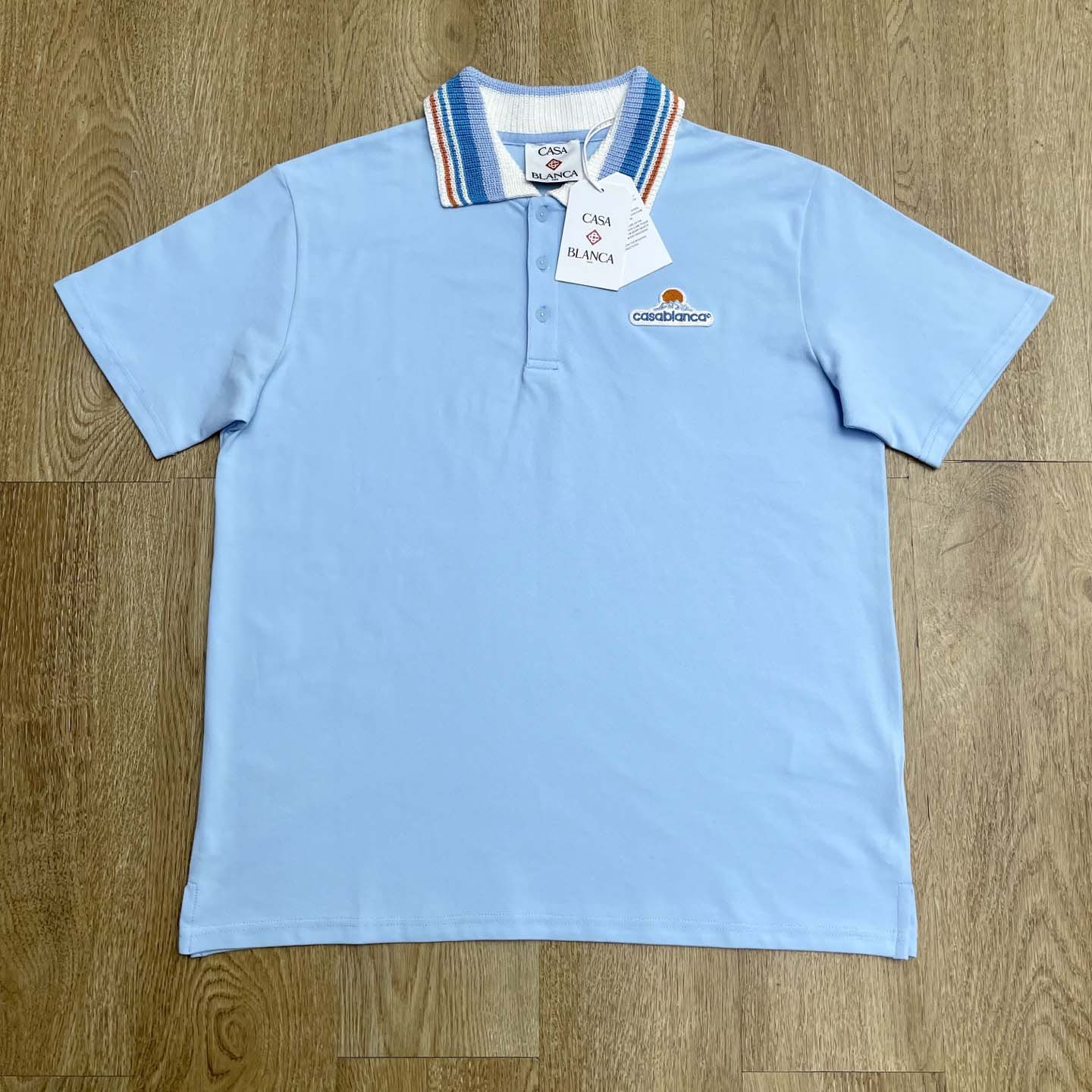 Casablanca Organic-cotton Polo Shirt   c1049 - DesignerGu