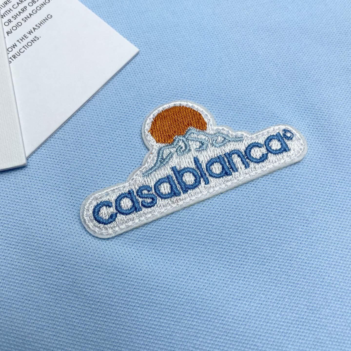 Casablanca Organic-cotton Polo Shirt   c1049 - DesignerGu