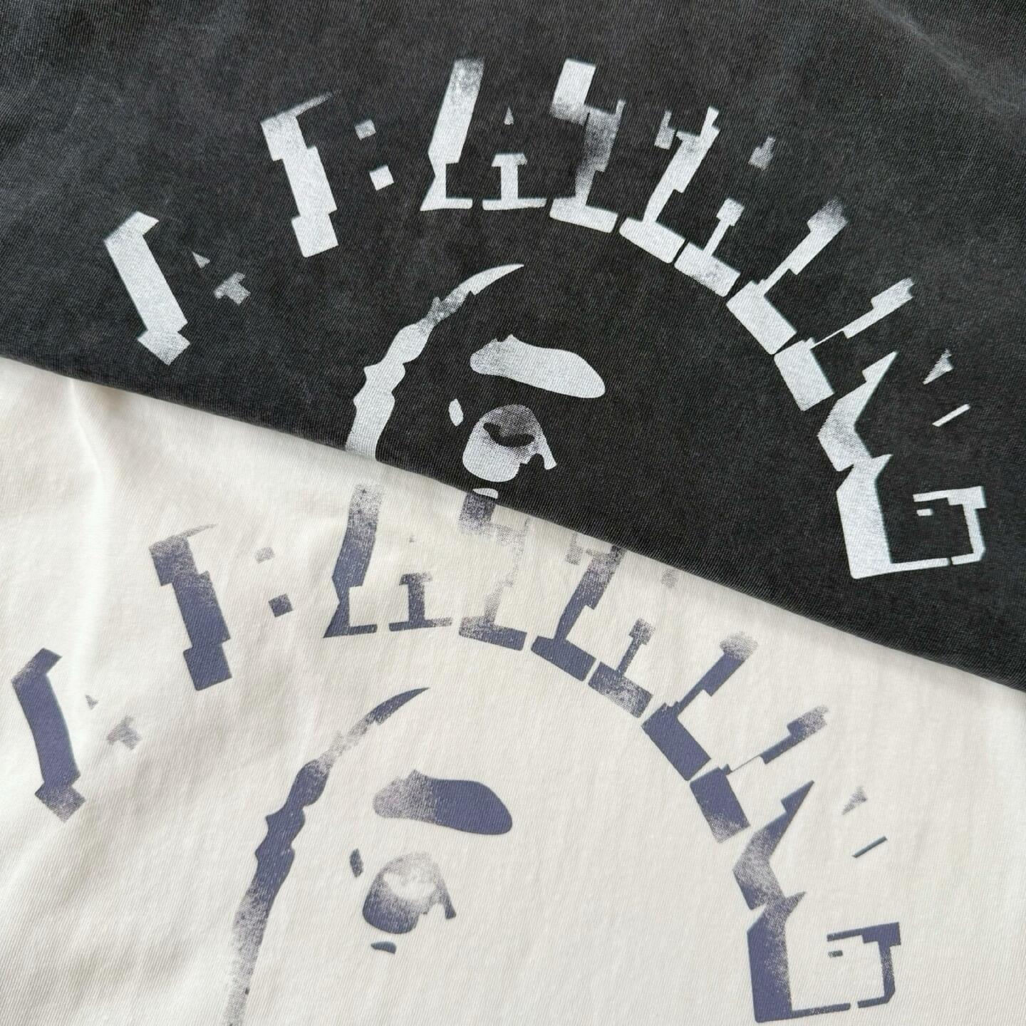 Bape Garment Dye Spray Print College Relaxedfit Tee - DesignerGu