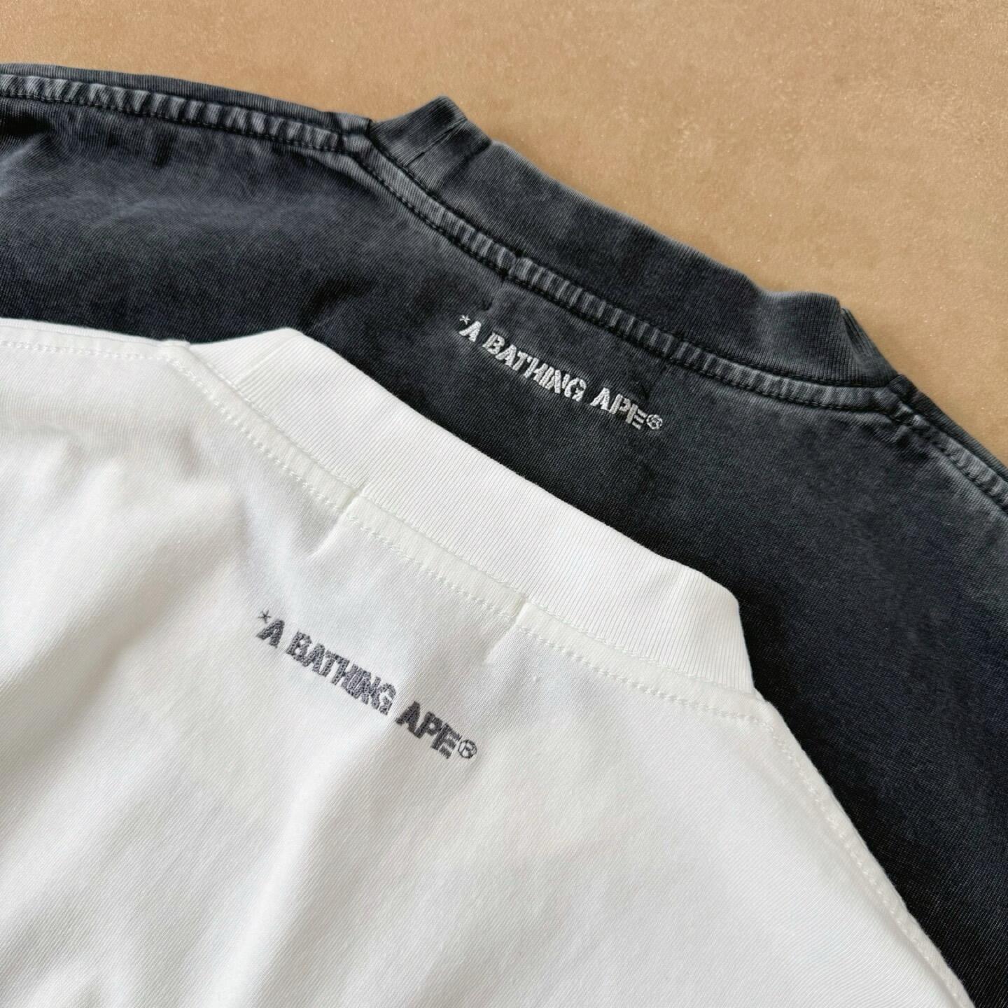 Bape Garment Dye Spray Print College Relaxedfit Tee - DesignerGu