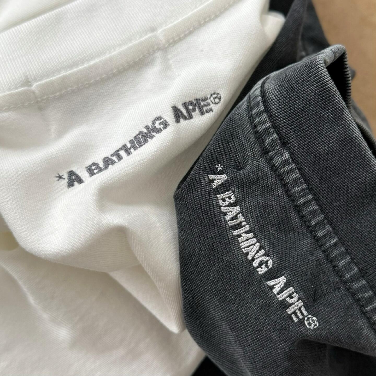 Bape Garment Dye Spray Print College Relaxedfit Tee - DesignerGu