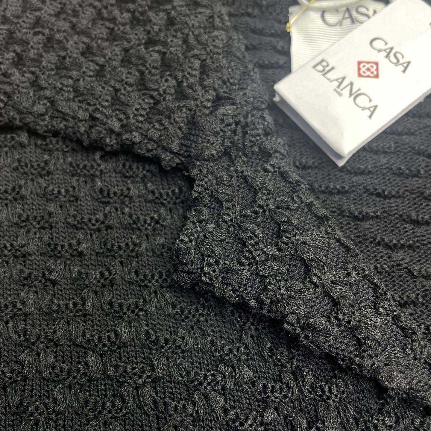 Casablanca Wave Crochet Shirt   D0091 - DesignerGu