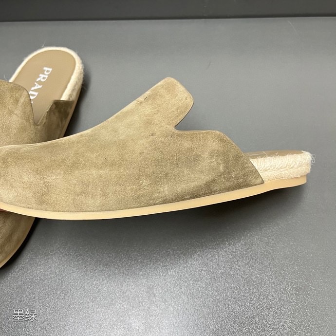 Prada Suede Mules - DesignerGu