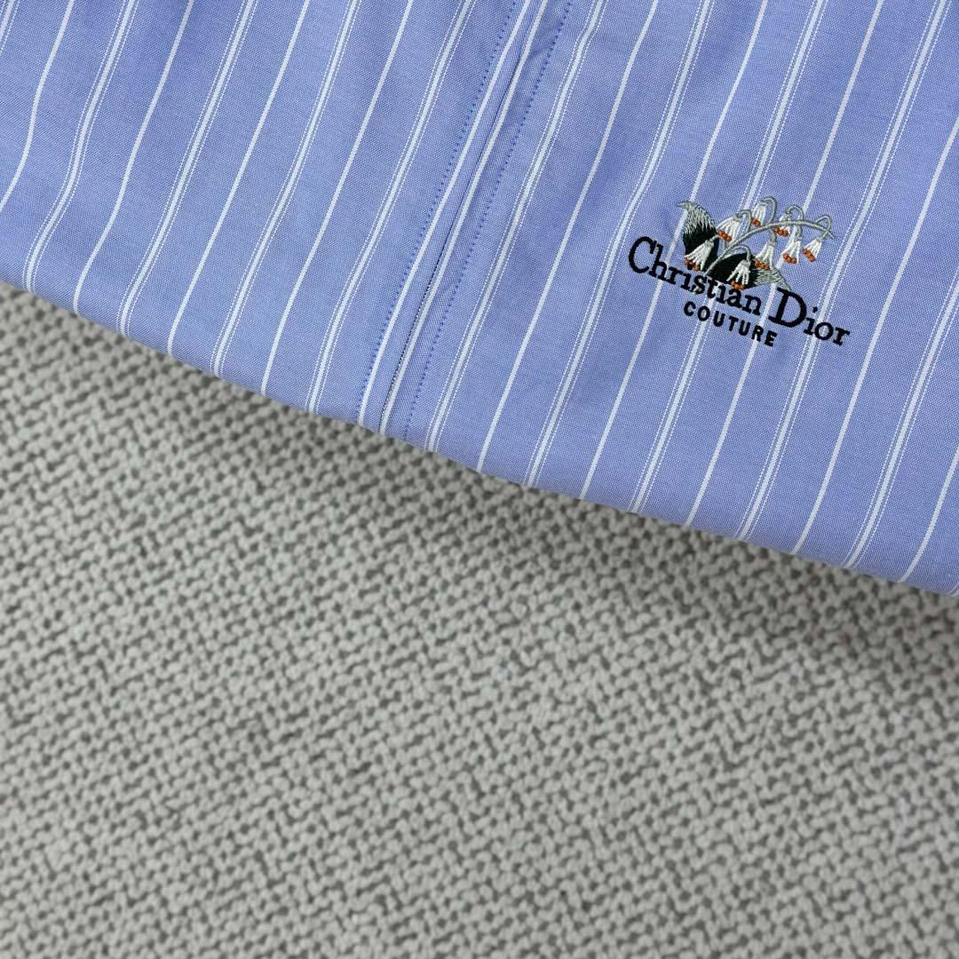 Christian Dior Zipped Shirt With Christian Dior Couture Lily Of The Valley Embroidery - DesignerGu