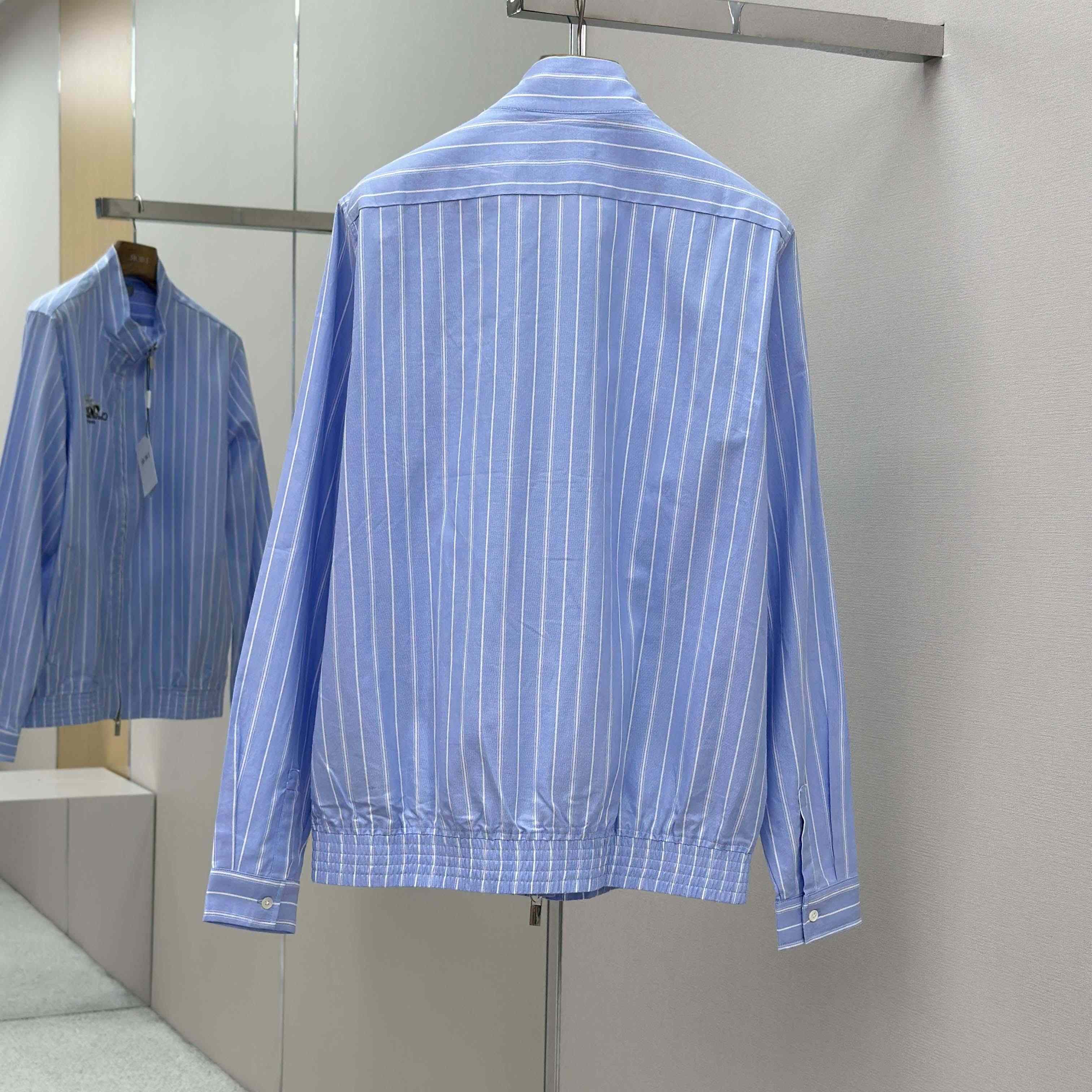 Christian Dior Zipped Shirt With Christian Dior Couture Lily Of The Valley Embroidery - DesignerGu