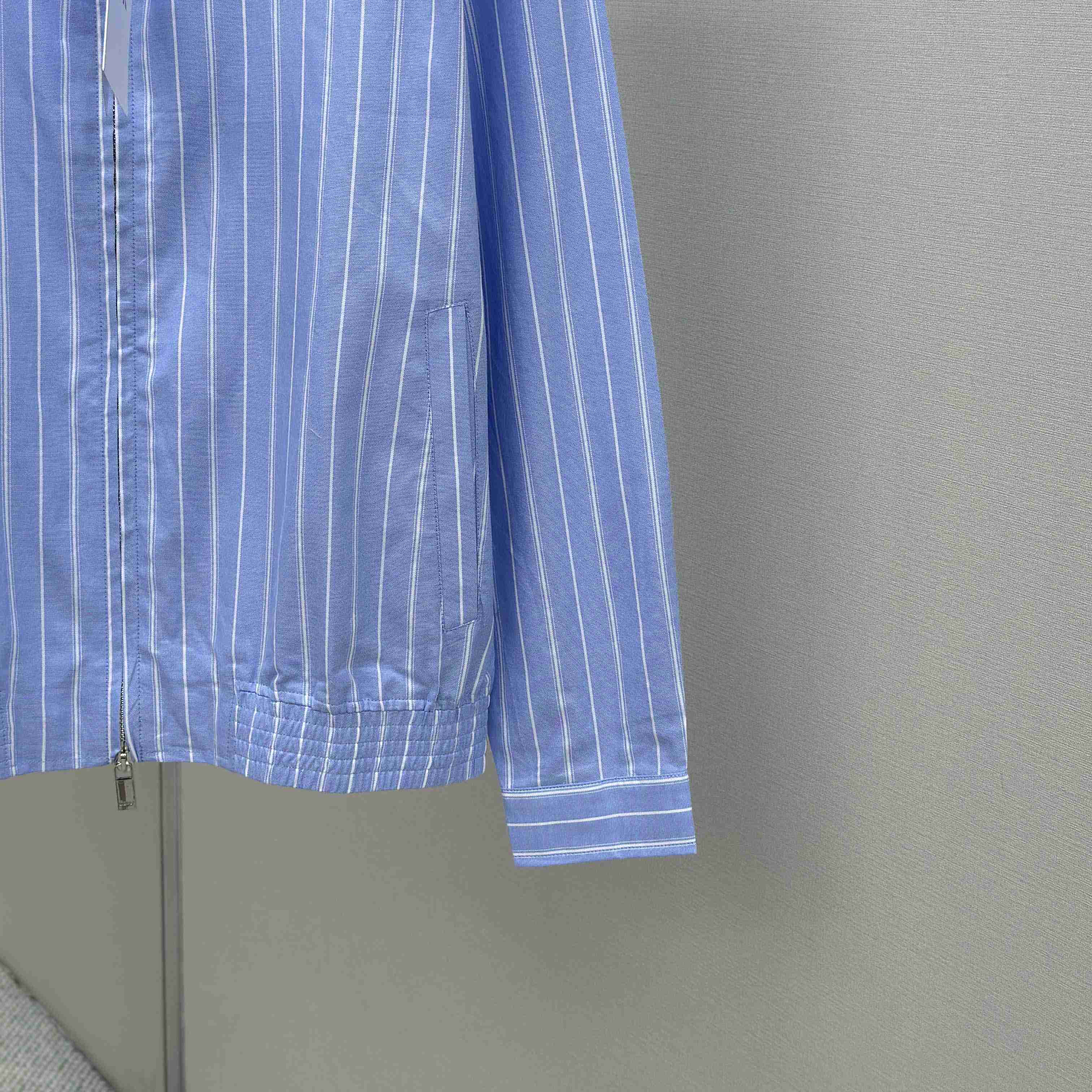 Christian Dior Zipped Shirt With Christian Dior Couture Lily Of The Valley Embroidery - DesignerGu