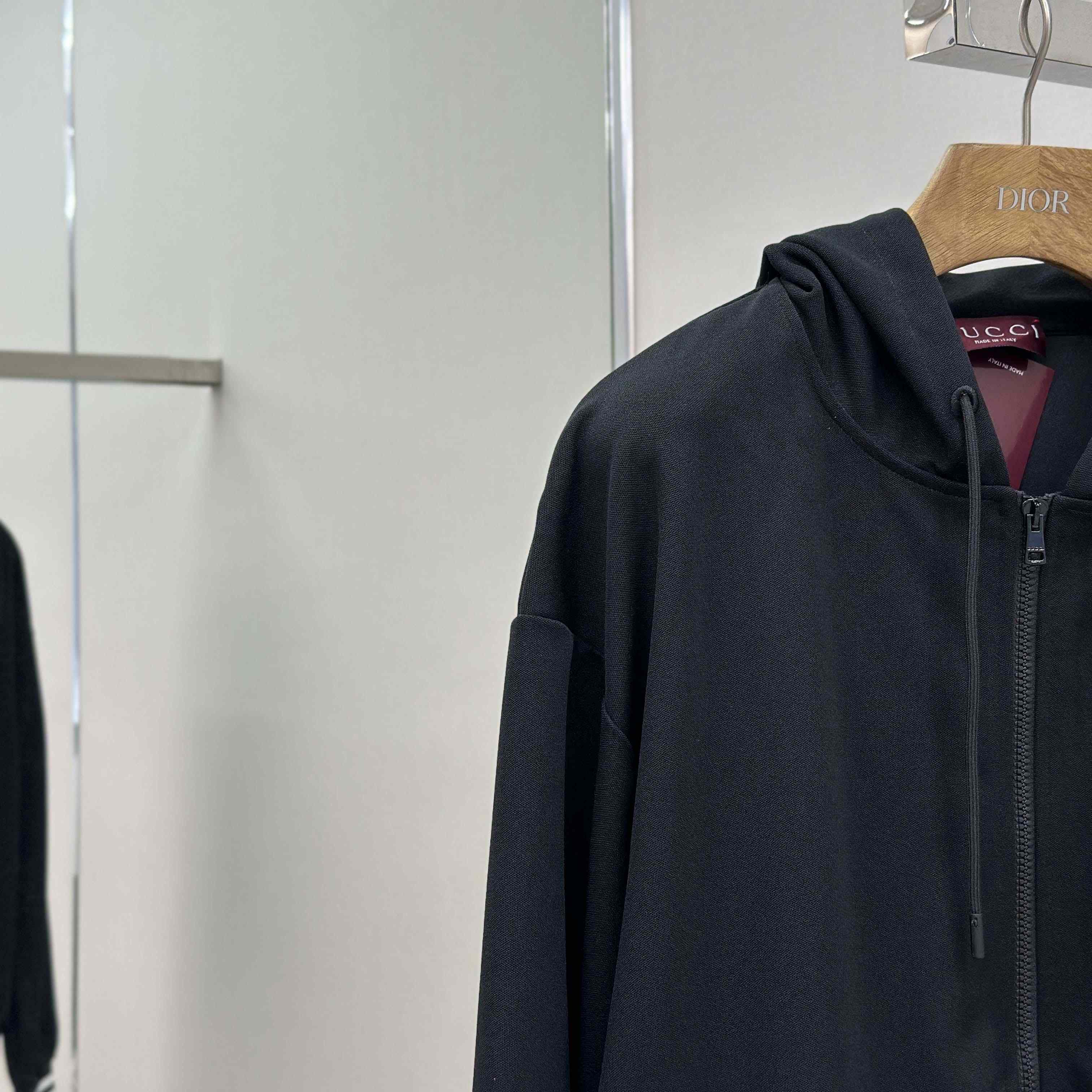 Gucci Technical Jersey Hooded Zip Jacket - DesignerGu