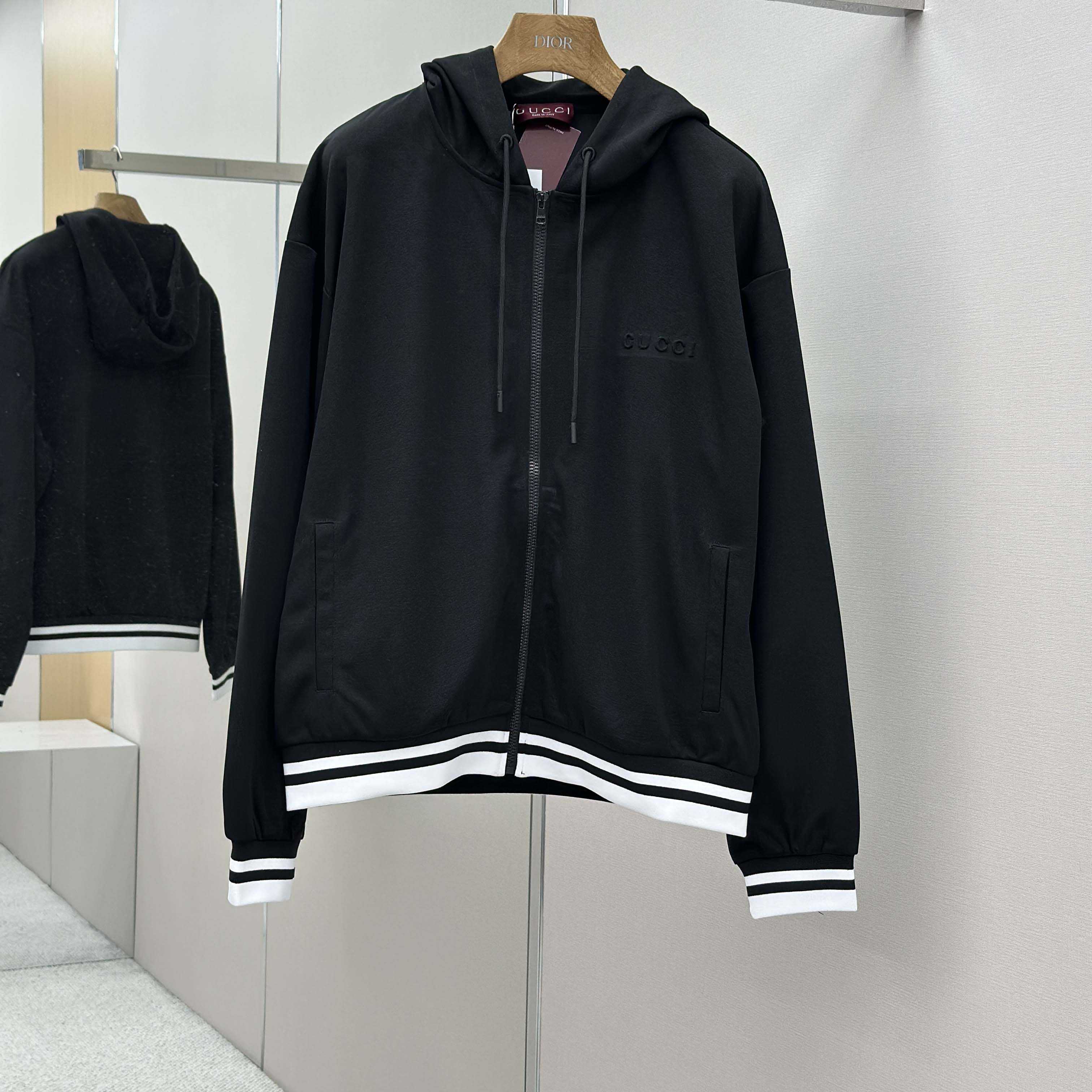 Gucci Technical Jersey Hooded Zip Jacket - DesignerGu