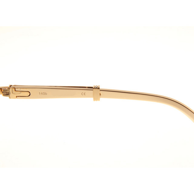 Cartier CT1990-0692 Gold Stainless Steel Sunglasses In Gold Grey - DesignerGu