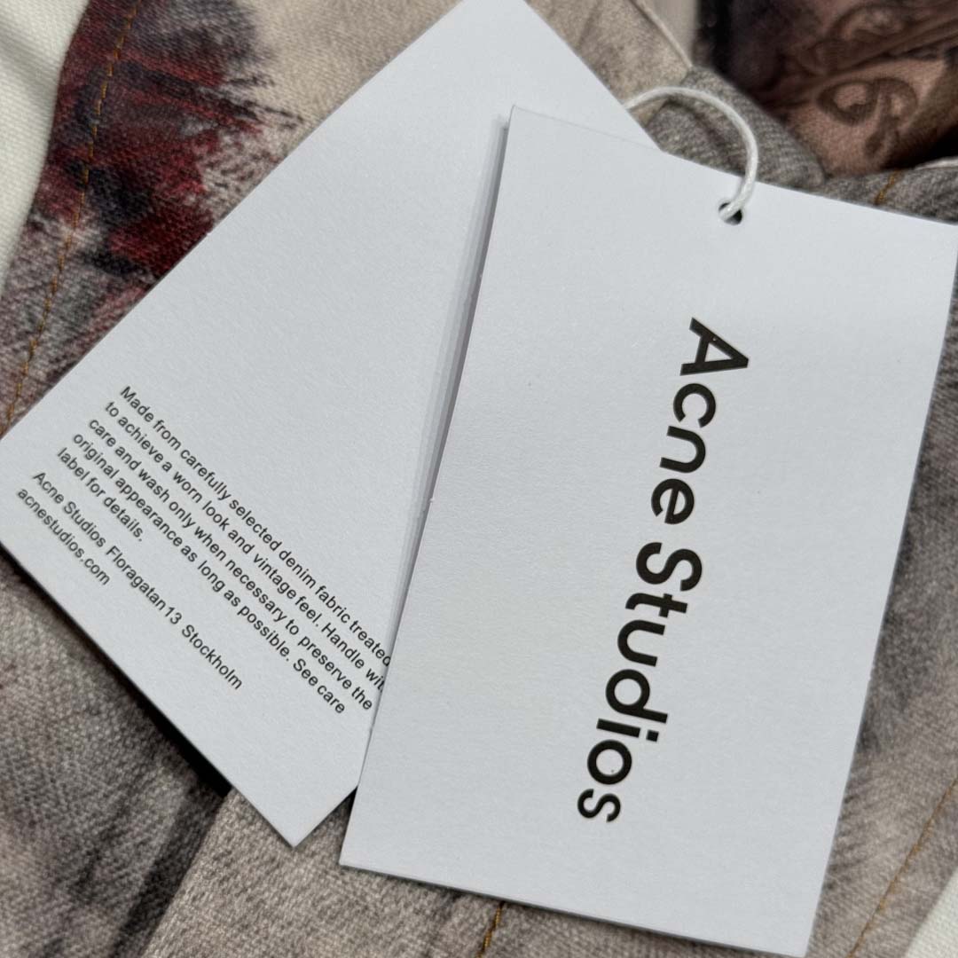 Acne Studios Jacket & Jean Trompe L'oeil Print - DesignerGu