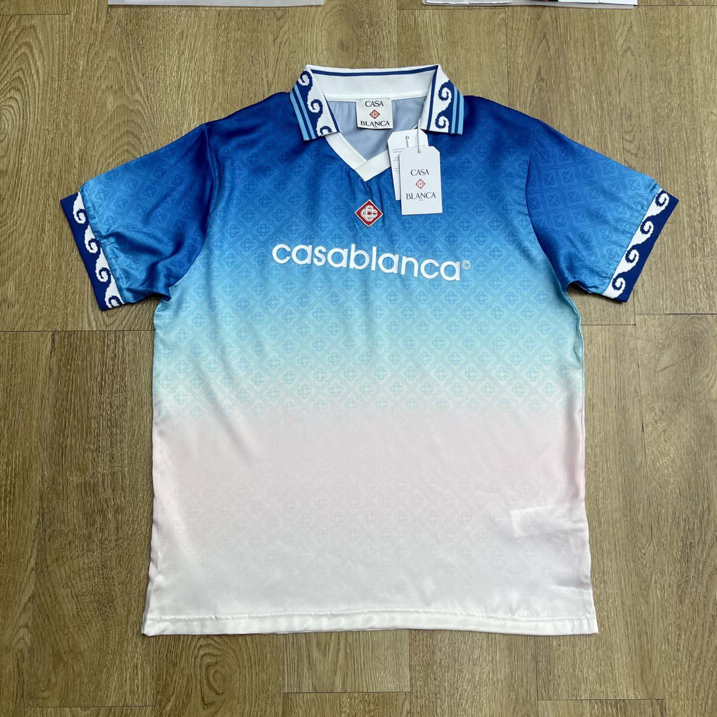 Casablanca Jacquard Gradient Football Shirt  C1025 - DesignerGu
