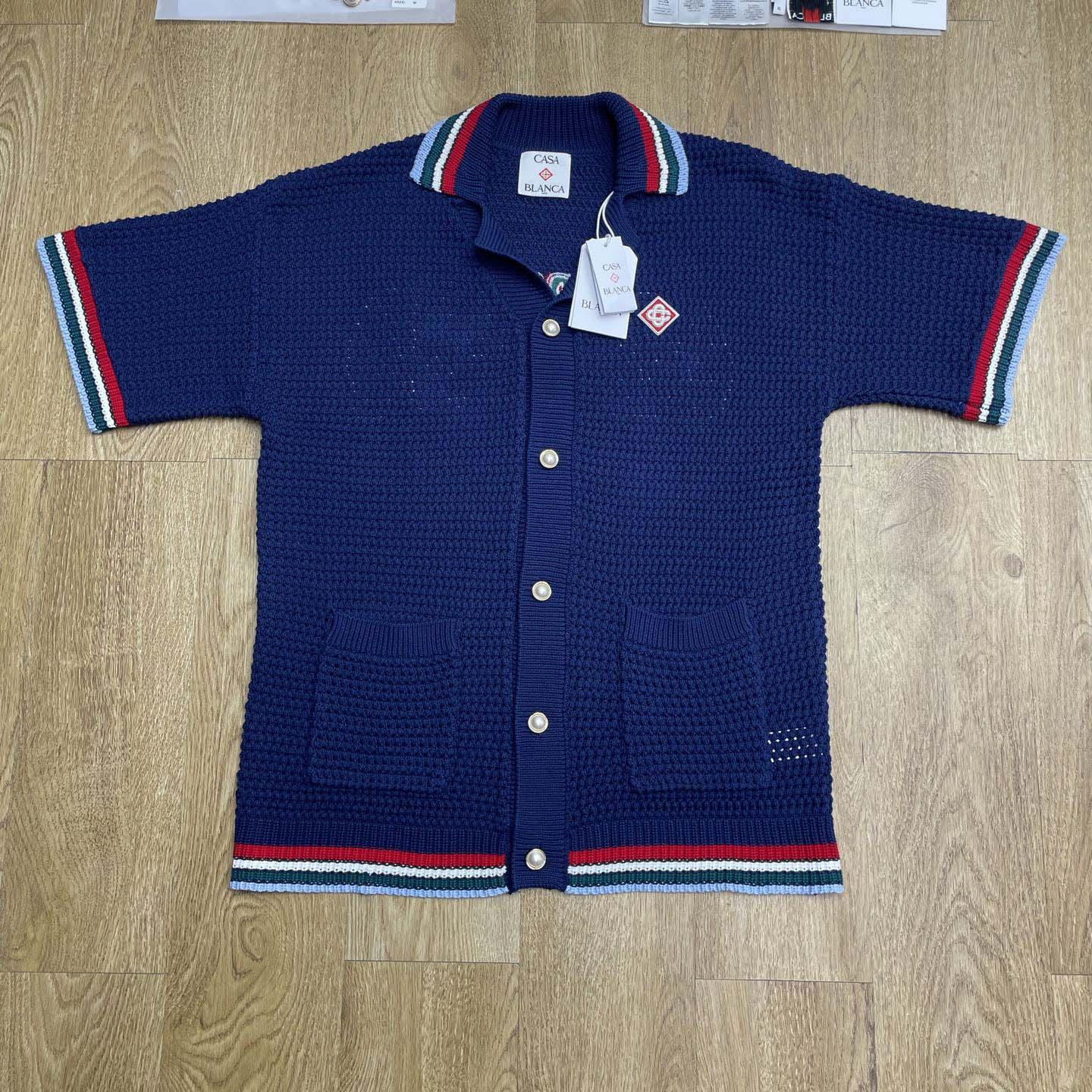 Casablanca Gothic Short-sleeve Crochet Shirt   Z6013 - DesignerGu