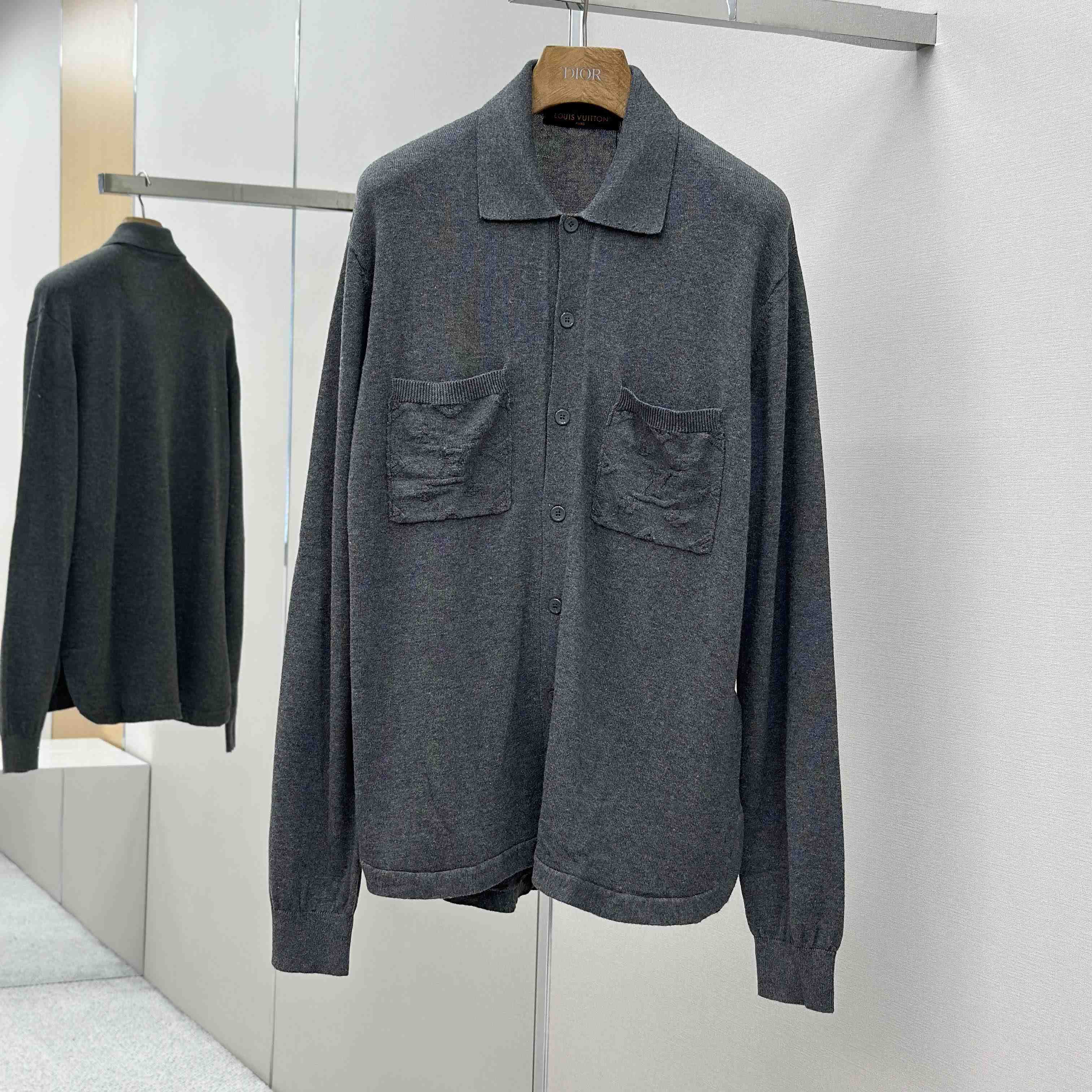 Louis Vuitton Cotton Knit Overshirt   1AFANI - DesignerGu