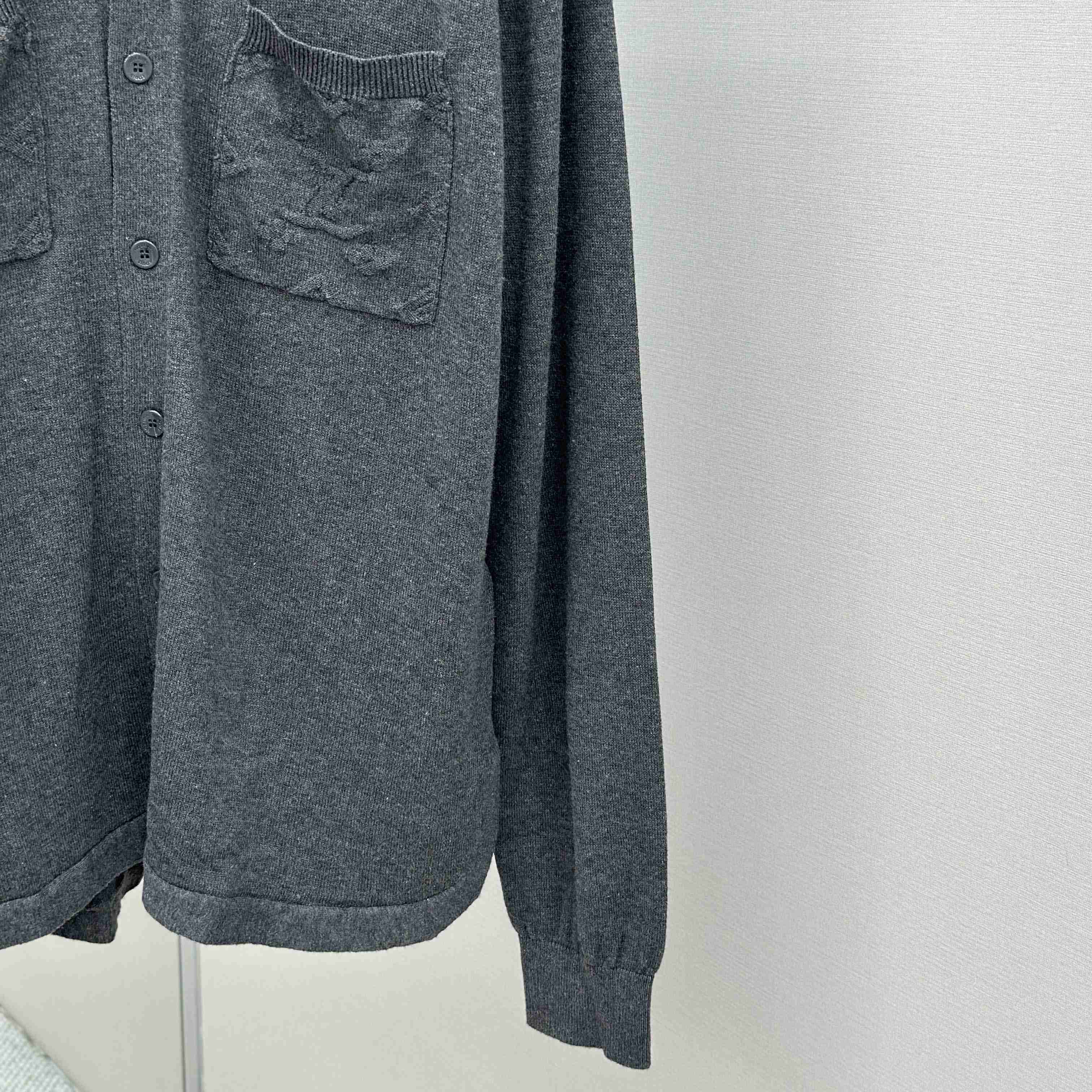 Louis Vuitton Cotton Knit Overshirt   1AFANI - DesignerGu
