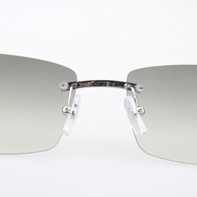 Cartier CT_3524012 Black Buffalo Sunglasses In Silver Grey - DesignerGu