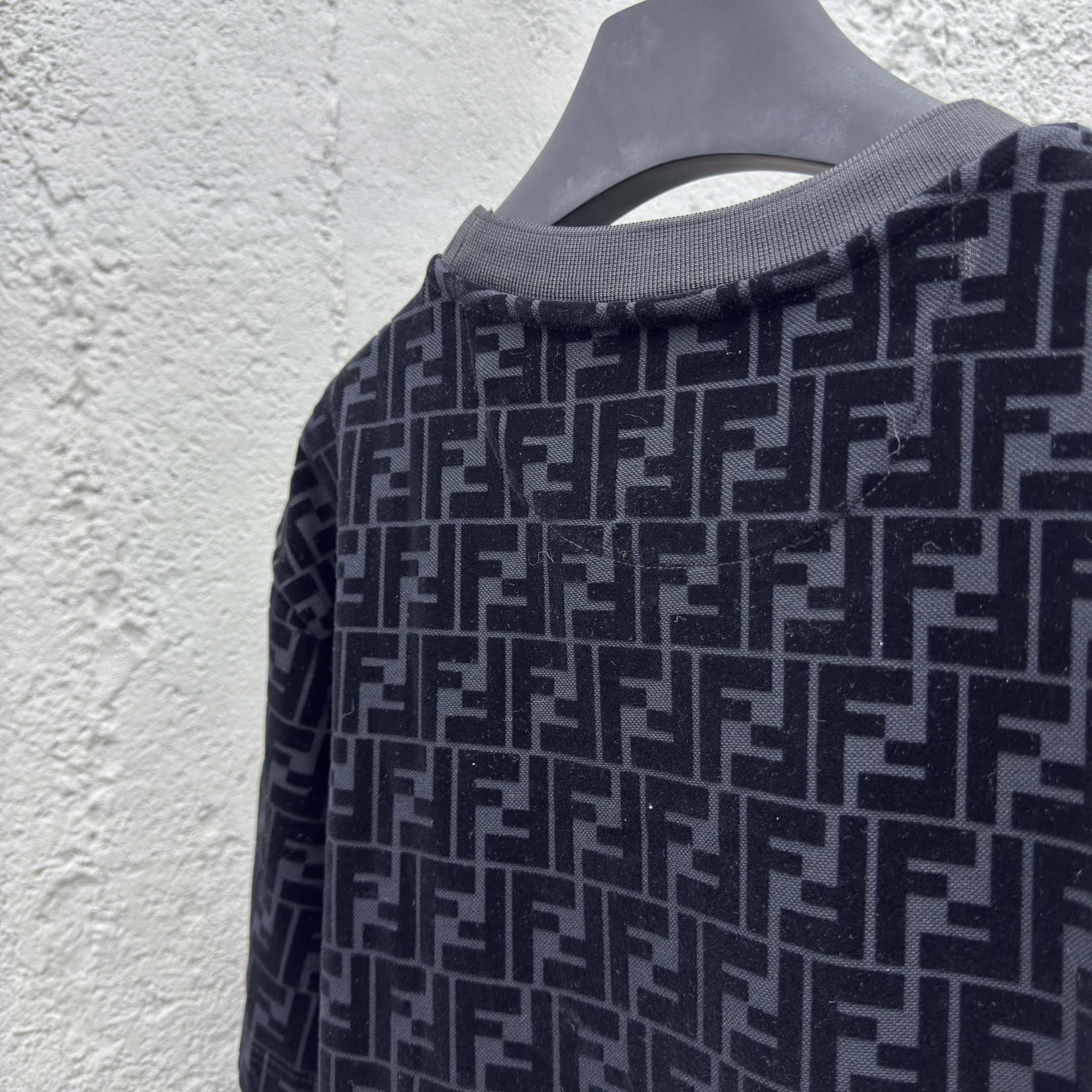 Fendi T-shirt In Black Piqué - DesignerGu