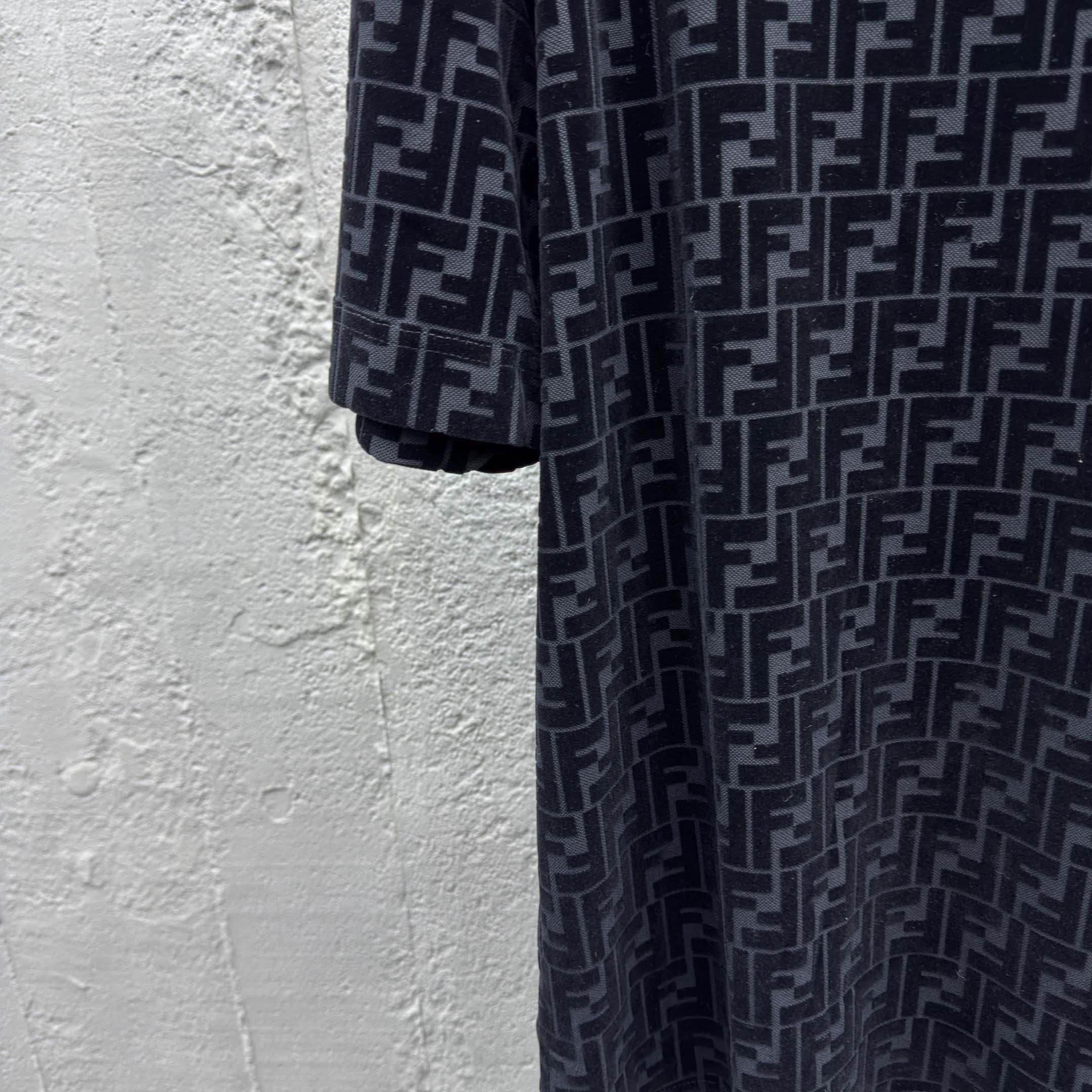 Fendi T-shirt In Black Piqué - DesignerGu