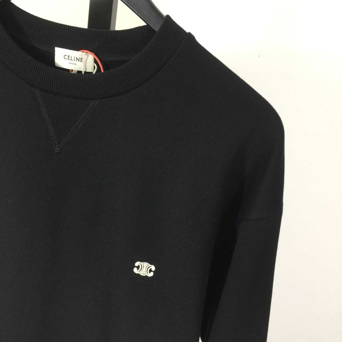 Celine Triomphe Loose Sweatshirt In Cotton Fleece - DesignerGu