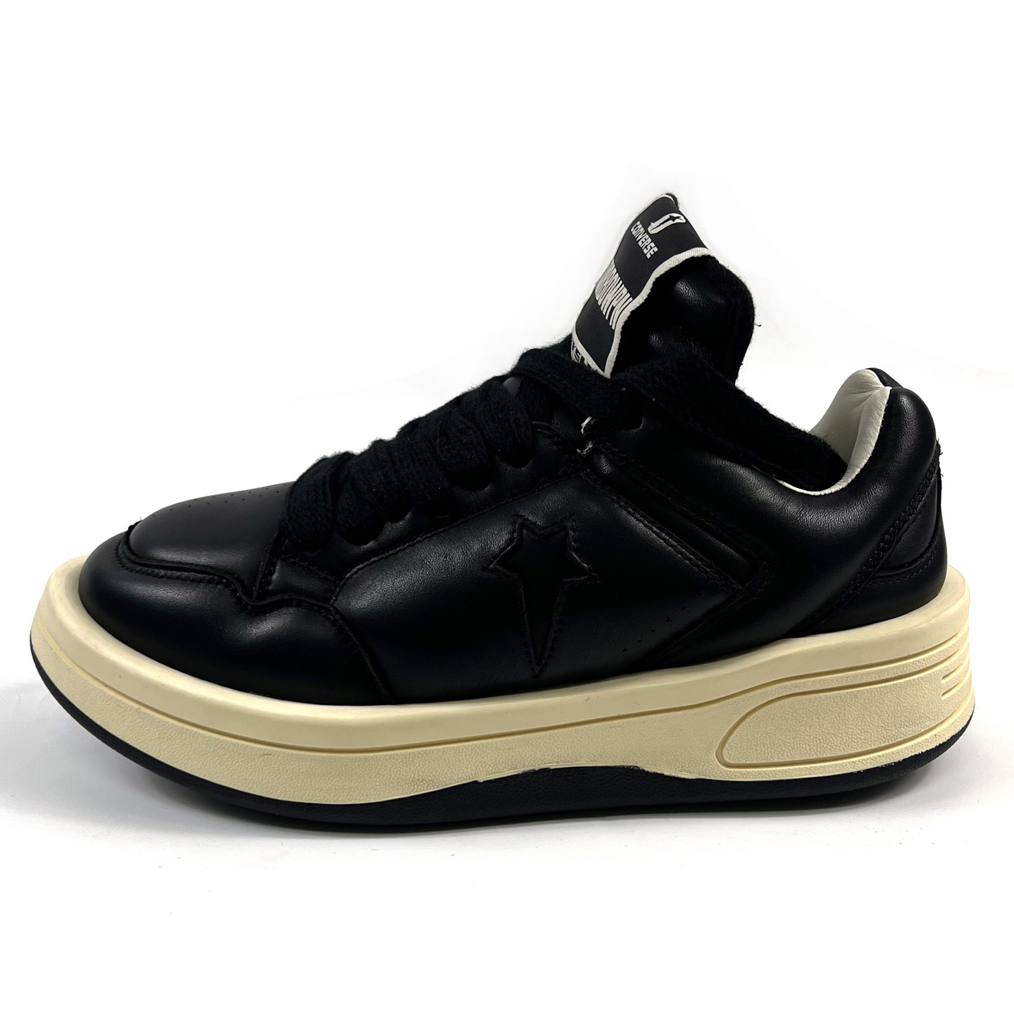 Rick Owens x DRKSHDW TURBOWPN Low 'Black Cloud Cream' - DesignerGu