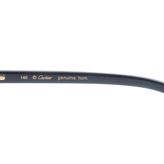 Cartier CT_3524012 Black Buffalo Sunglasses In Gold Gradient Blue - DesignerGu