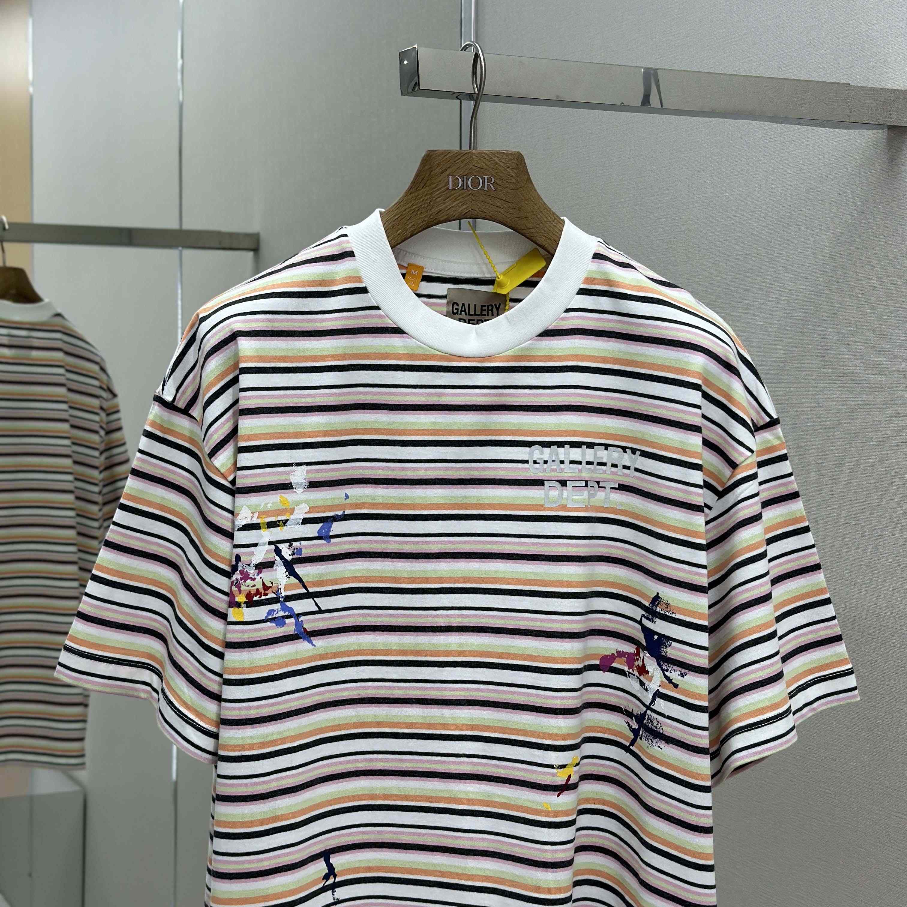 Gallery Dept.  Gallery Department Nelson Striped Short Sleeve Tee Shirt - DesignerGu