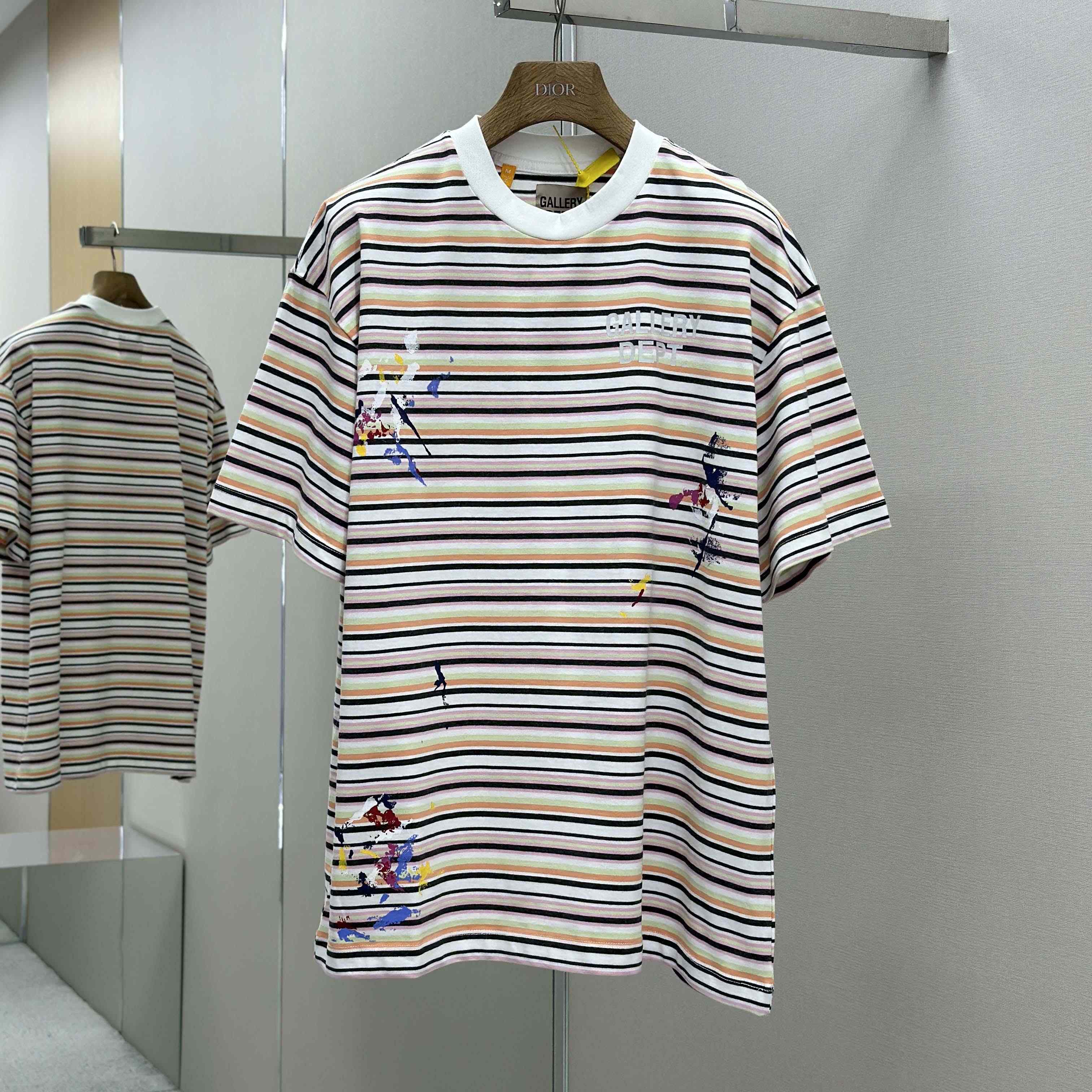 Gallery Dept.  Gallery Department Nelson Striped Short Sleeve Tee Shirt - DesignerGu