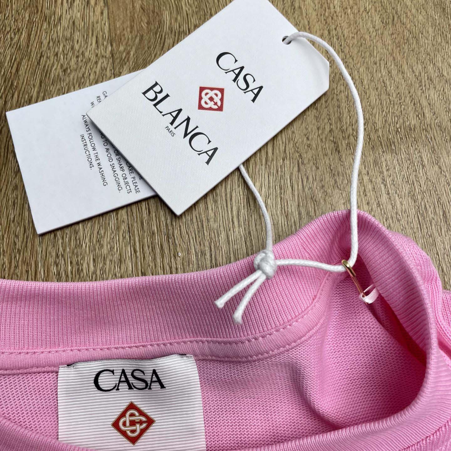 Casablanca Pink L'Arc Coloré T-Shirt    C1067 - DesignerGu