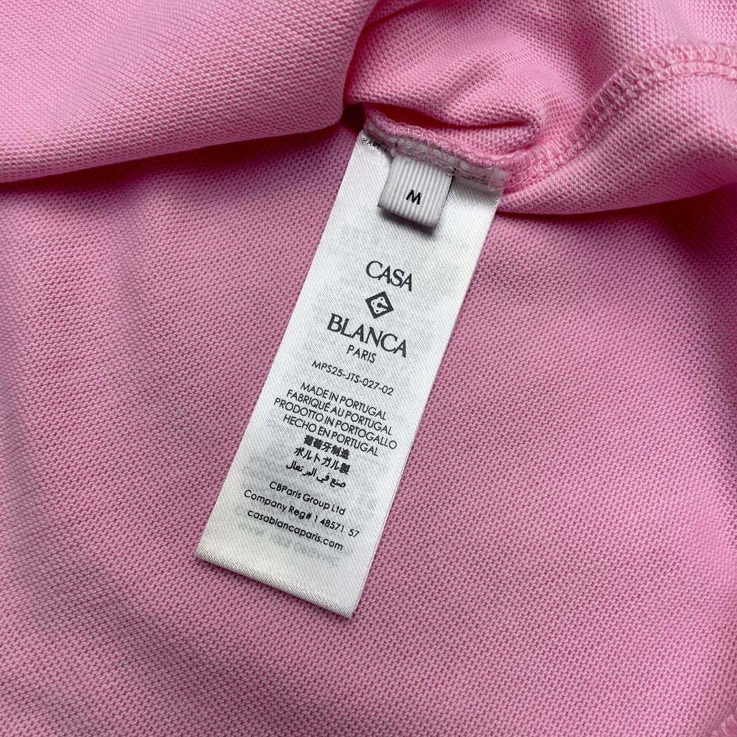 Casablanca Pink L'Arc Coloré T-Shirt    C1067 - DesignerGu