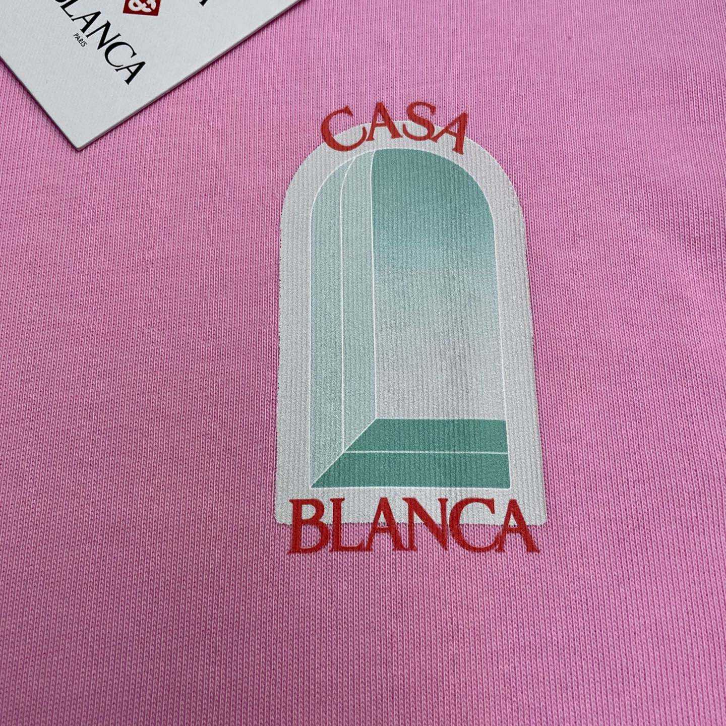 Casablanca Pink L'Arc Coloré T-Shirt    C1067 - DesignerGu