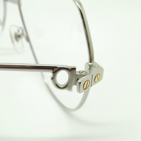 Cartier CT 1324912 Eyeglasses In Silver - DesignerGu