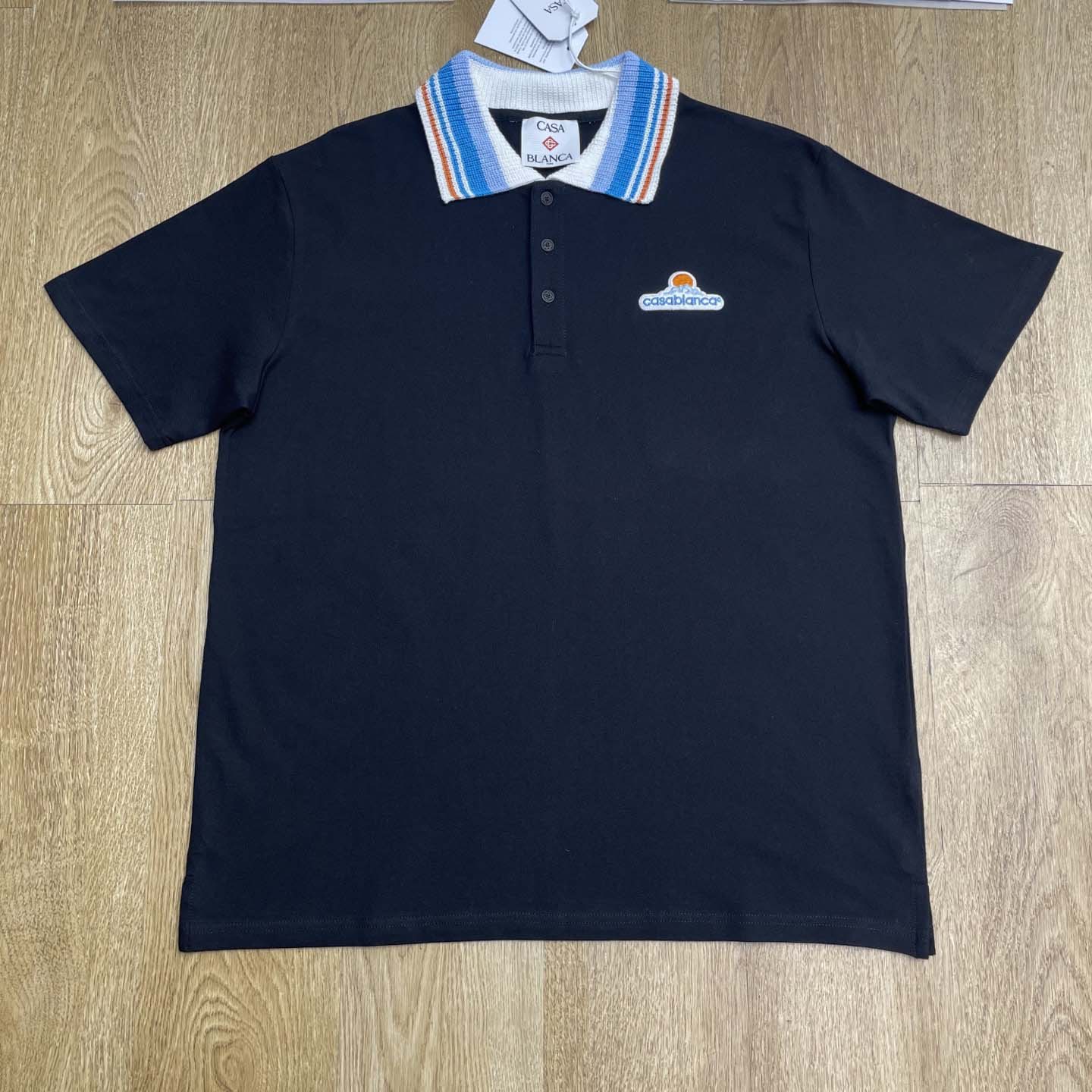 Casablanca Organic-cotton Polo Shirt   c1051 - DesignerGu