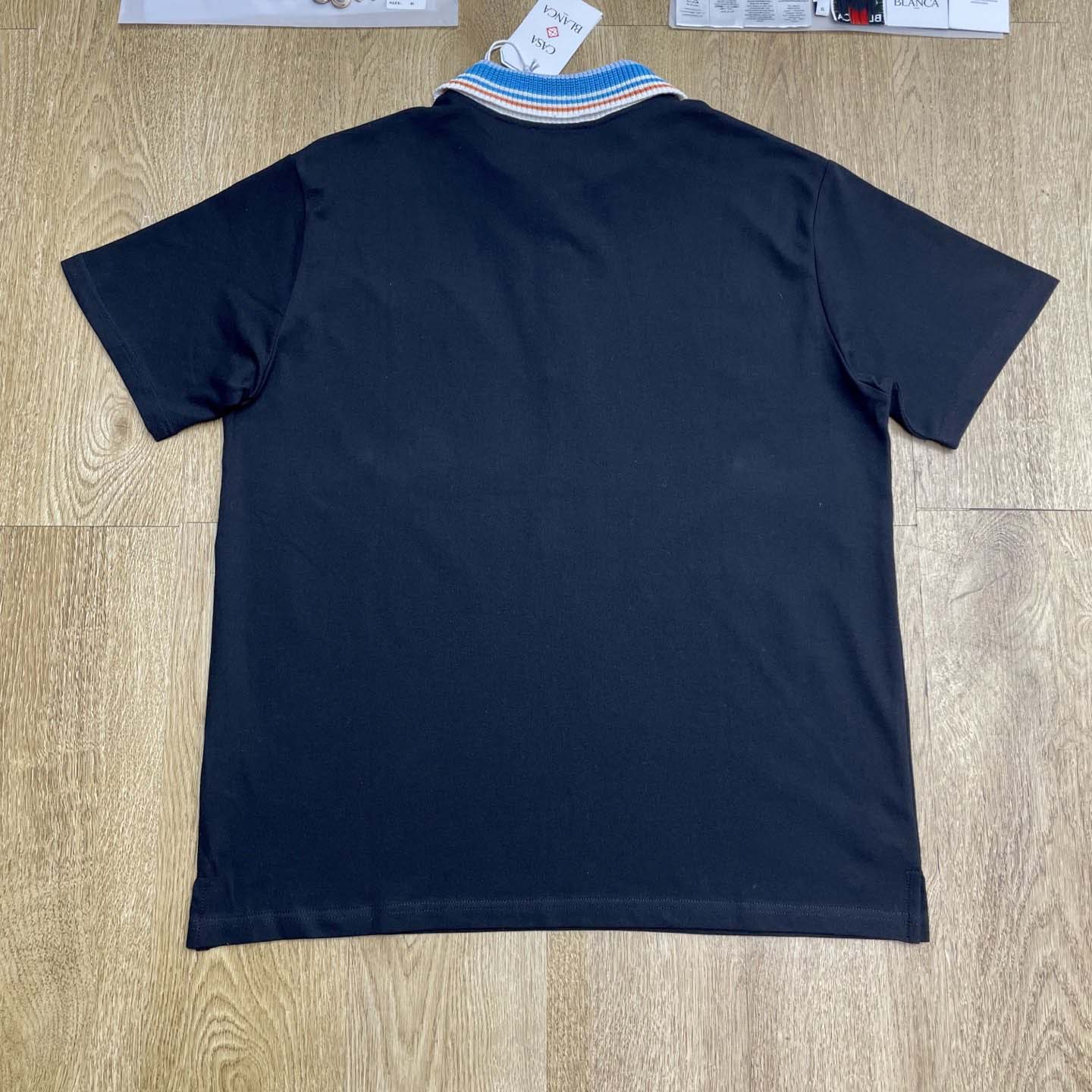 Casablanca Organic-cotton Polo Shirt   c1051 - DesignerGu