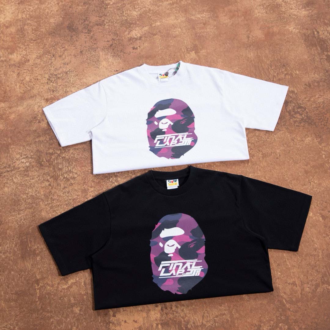 Bape x JJ Lin Ape Head Relaxed FIt Tee - DesignerGu