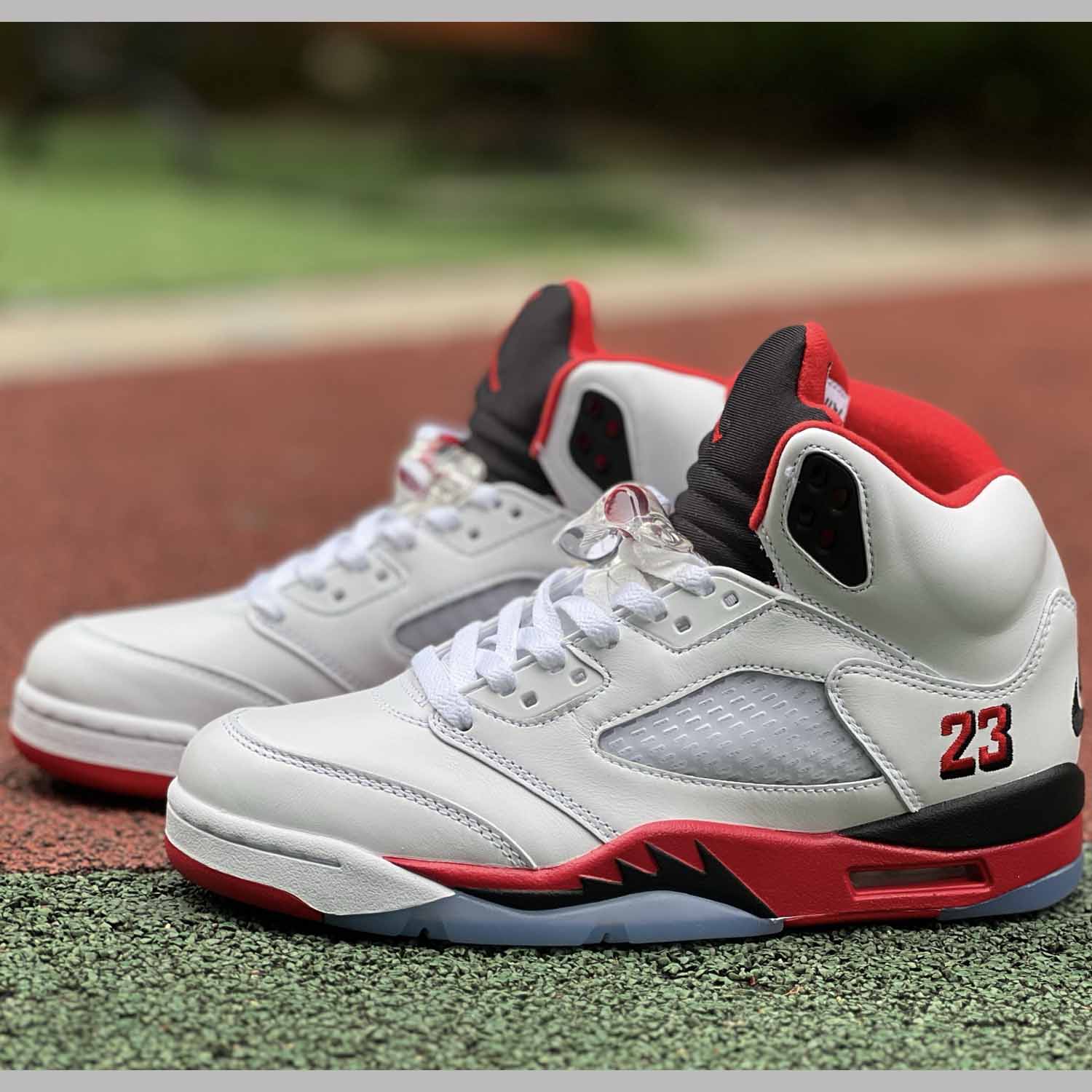 Air Jordan 5 “Fire Red Black Tongue” HQ7978-101 - DesignerGu