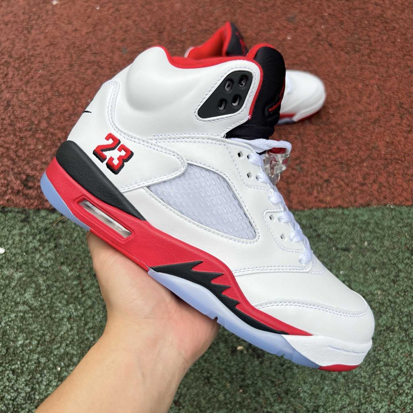 Air Jordan 5 “Fire Red Black Tongue” HQ7978-101 - DesignerGu