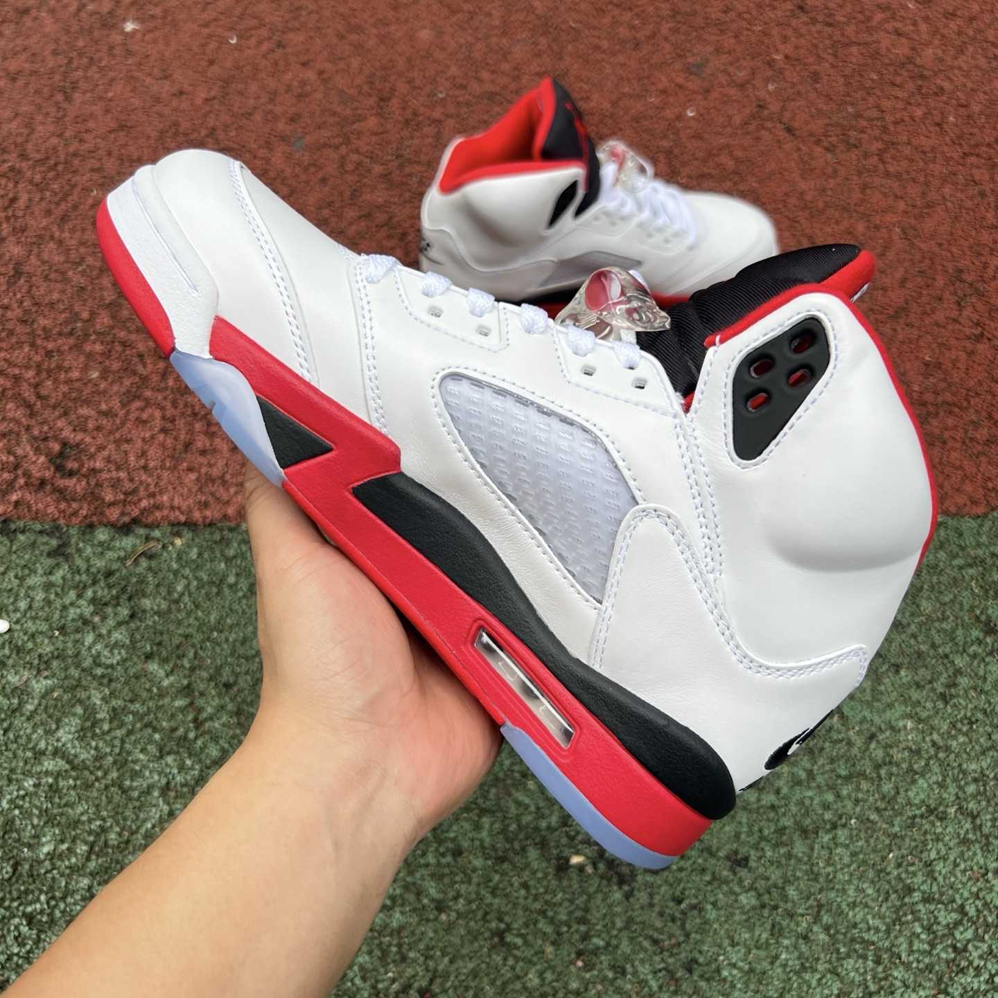 Air Jordan 5 “Fire Red Black Tongue” HQ7978-101 - DesignerGu