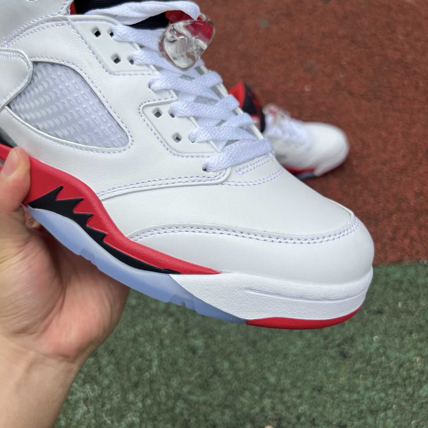 Air Jordan 5 “Fire Red Black Tongue” HQ7978-101 - DesignerGu