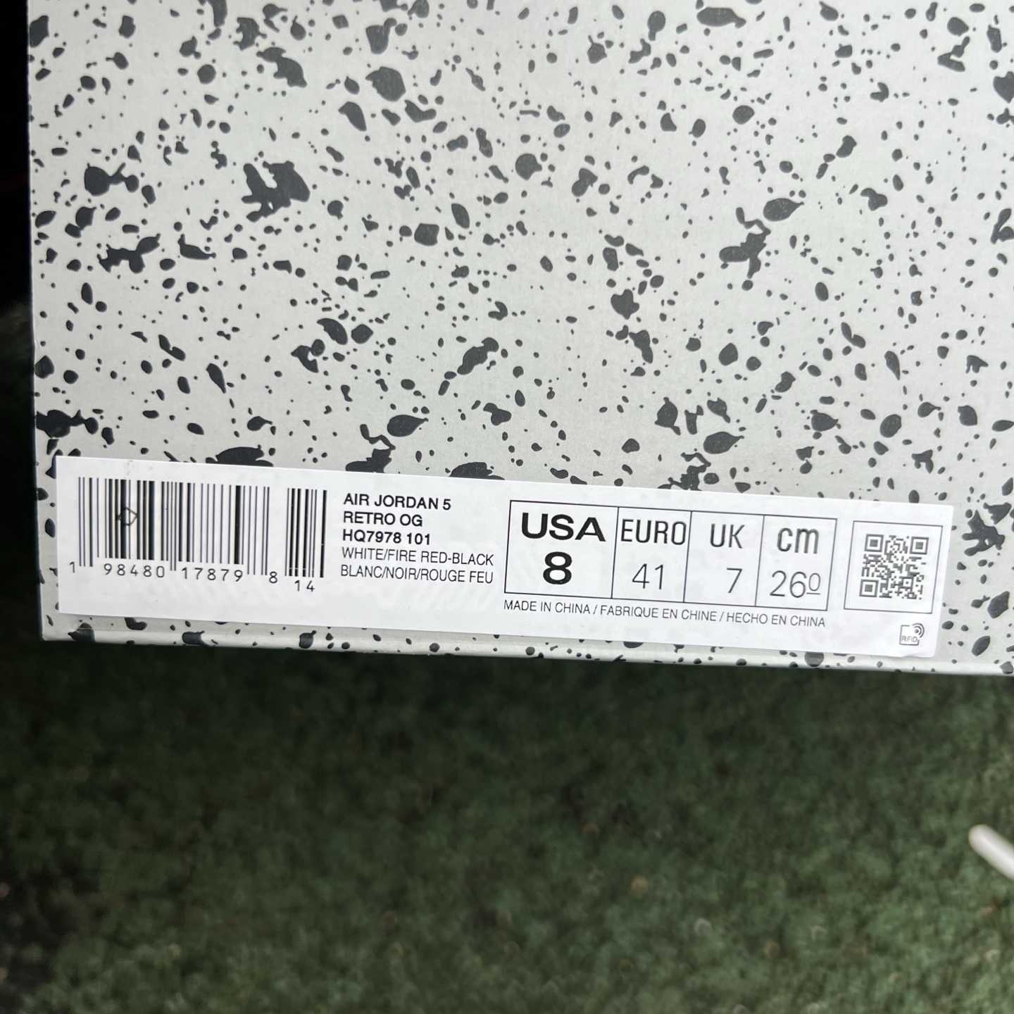 Air Jordan 5 “Fire Red Black Tongue” HQ7978-101 - DesignerGu