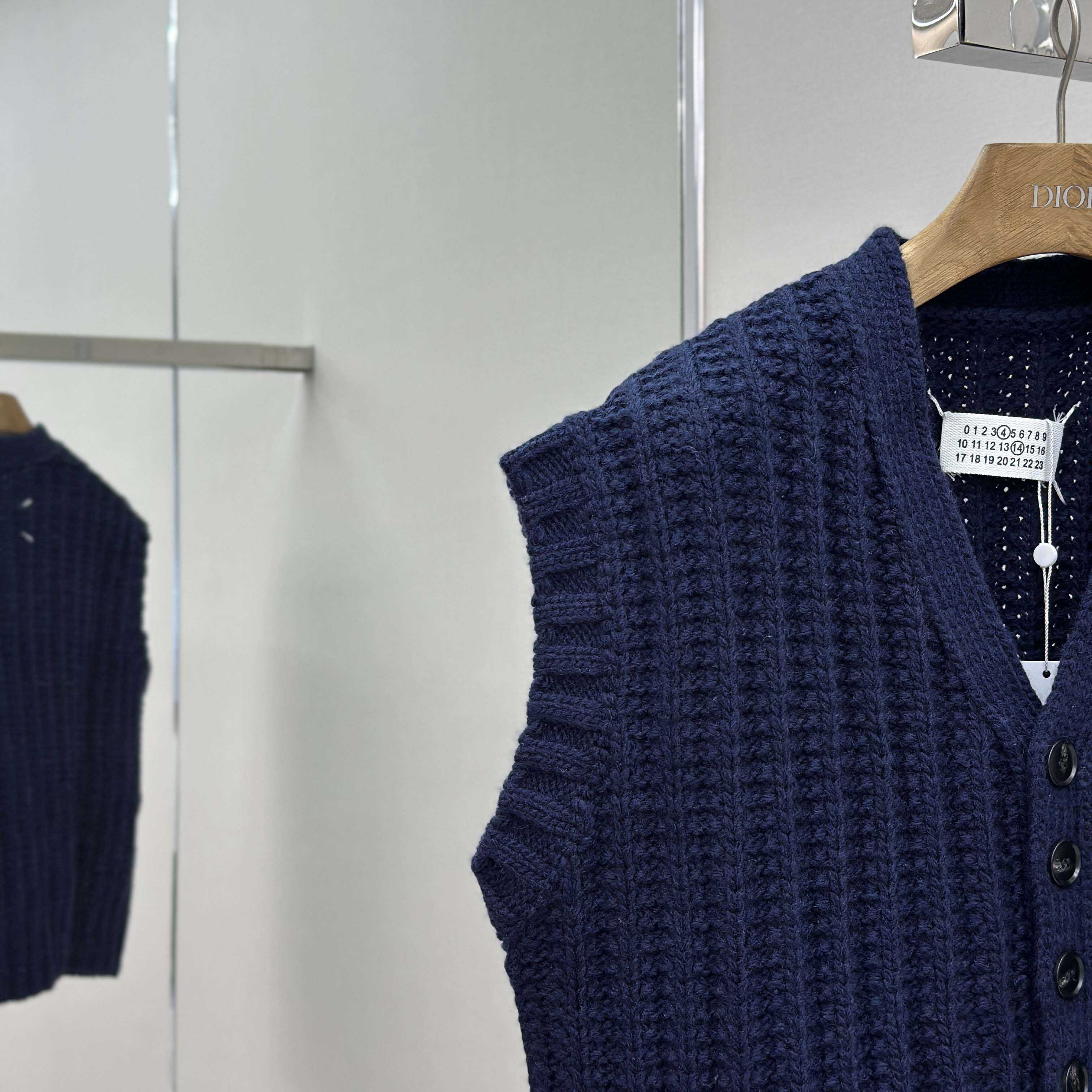 Maison Margiela Ribbed-knit Wool Vest - DesignerGu