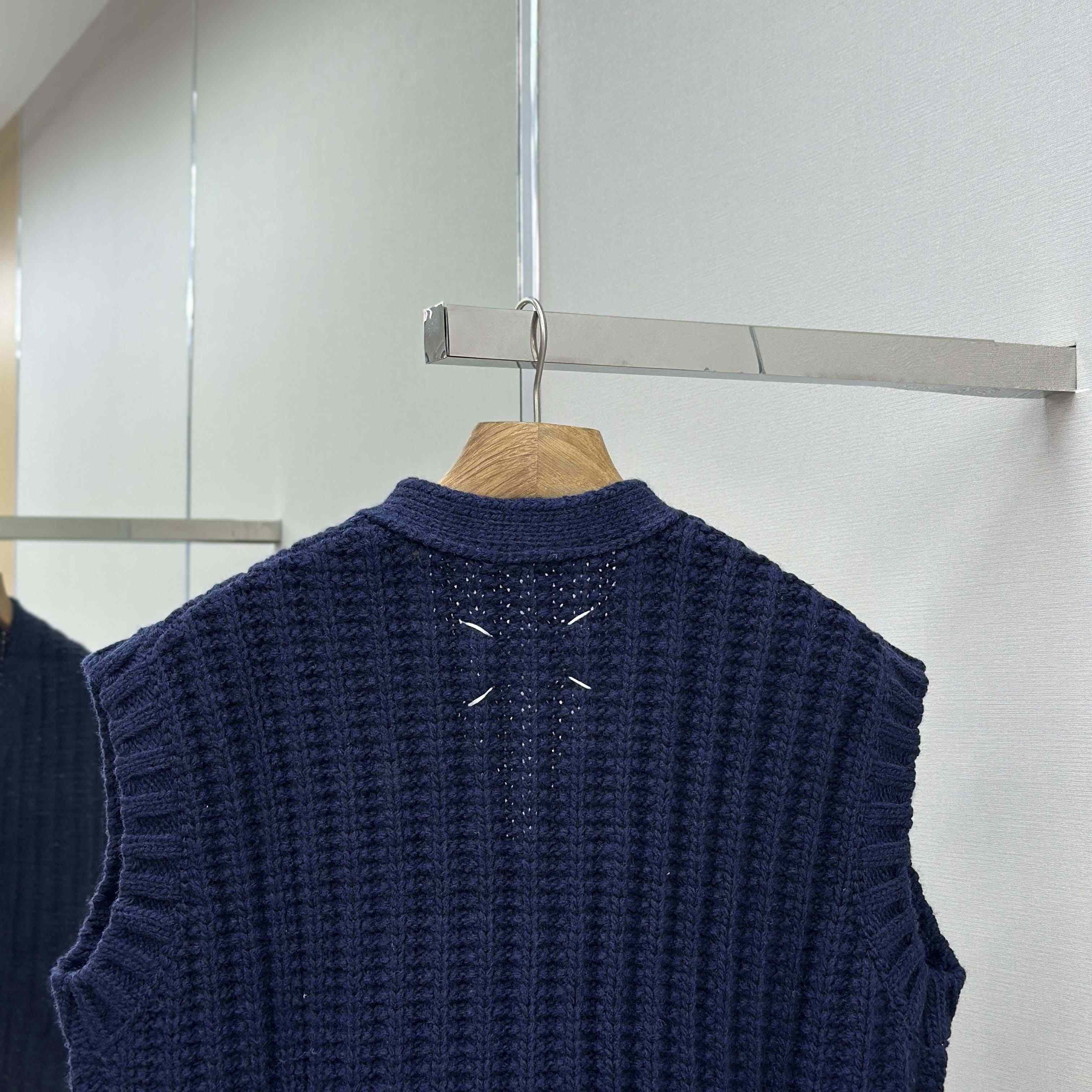 Maison Margiela Ribbed-knit Wool Vest - DesignerGu