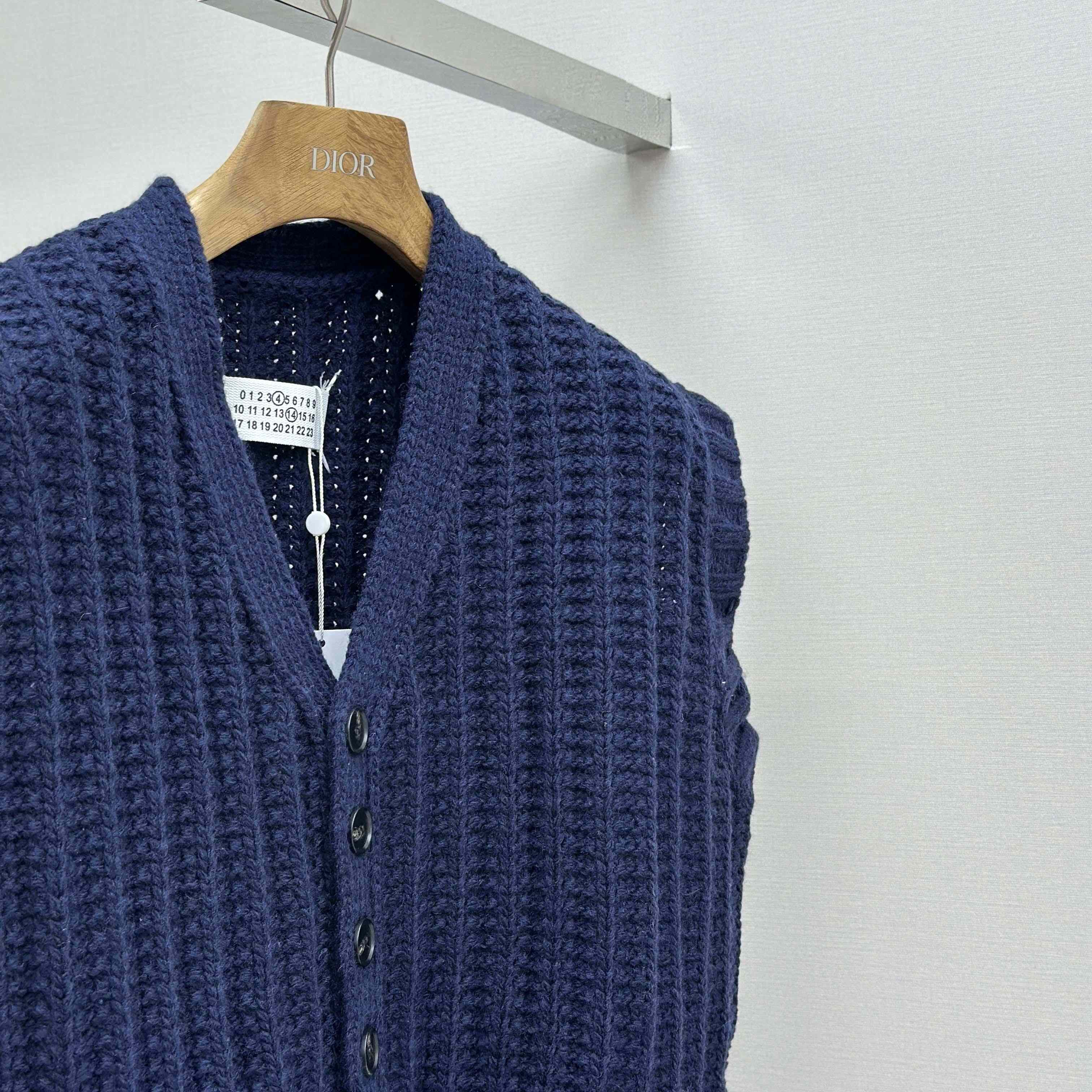 Maison Margiela Ribbed-knit Wool Vest - DesignerGu
