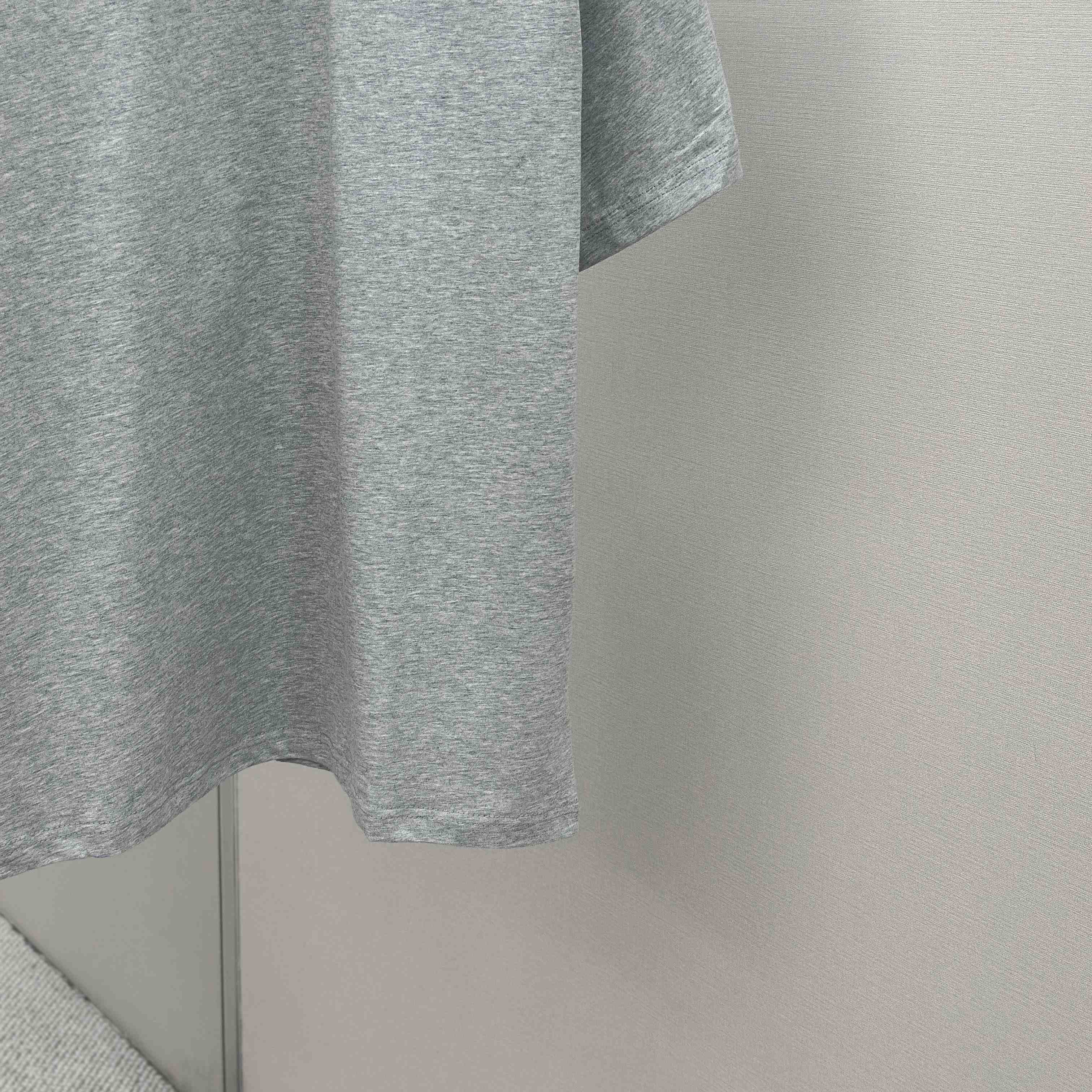 Balenciaga Taped Balenciaga Back T-Shirt Medium Fit in heather grey dry jersey - DesignerGu