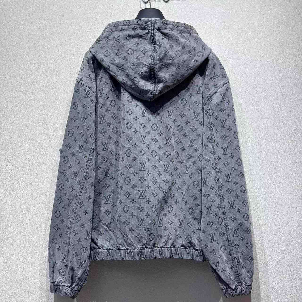 Louis Vuitton Monogram Denim Hooded Jacket - DesignerGu