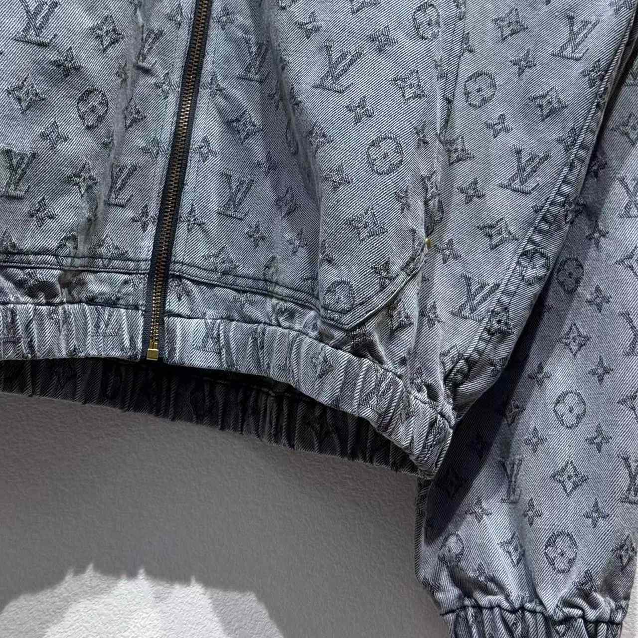 Louis Vuitton Monogram Denim Hooded Jacket - DesignerGu
