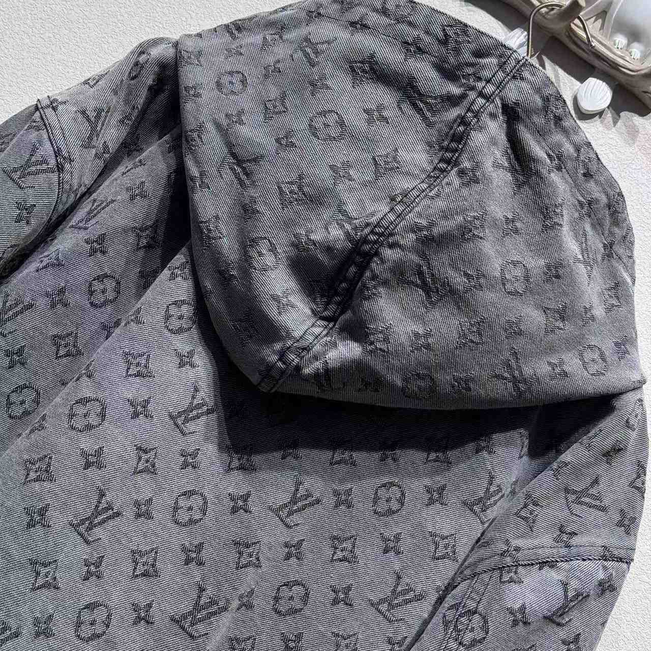 Louis Vuitton Monogram Denim Hooded Jacket - DesignerGu