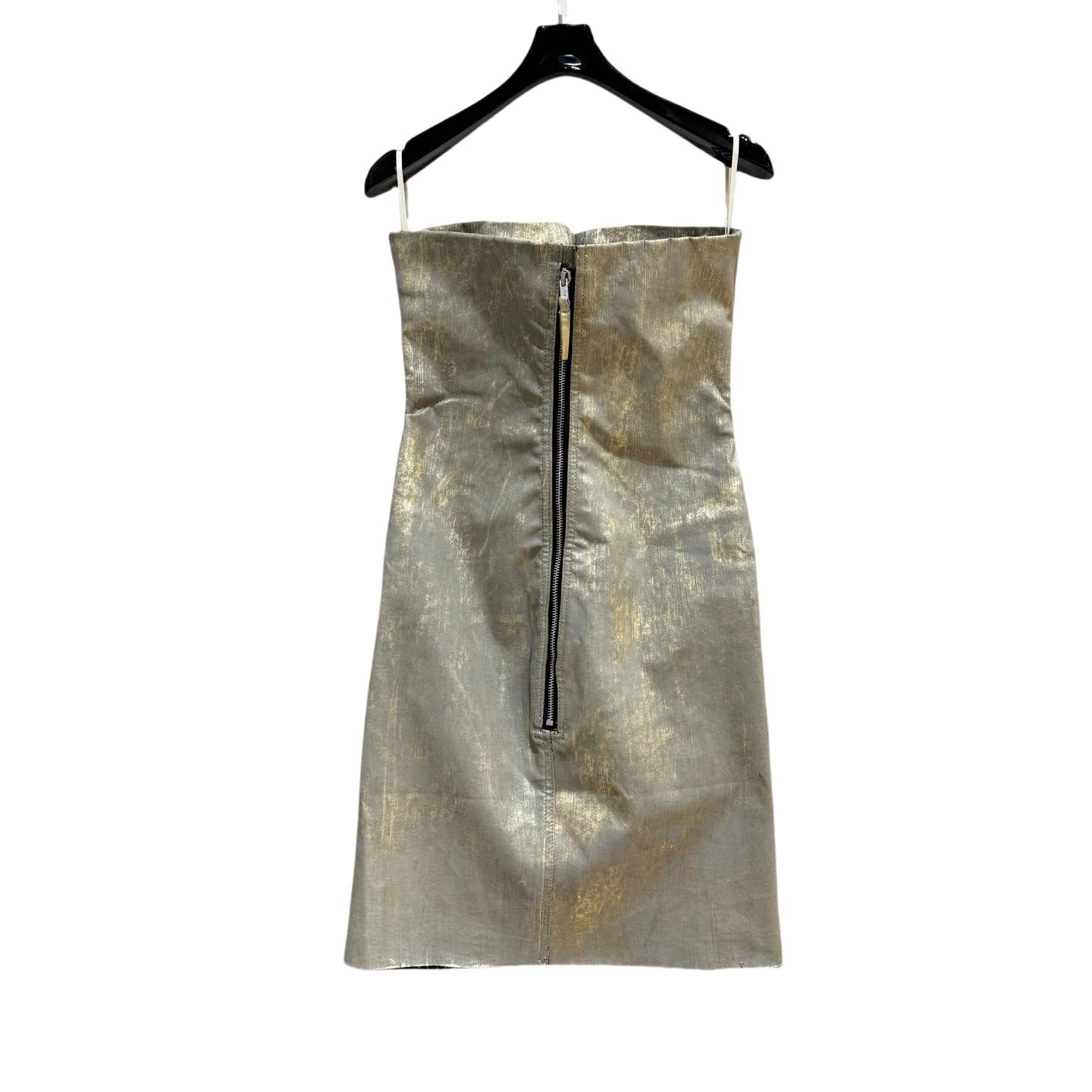 Rick Owens Gold Dress Prong Mini - DesignerGu